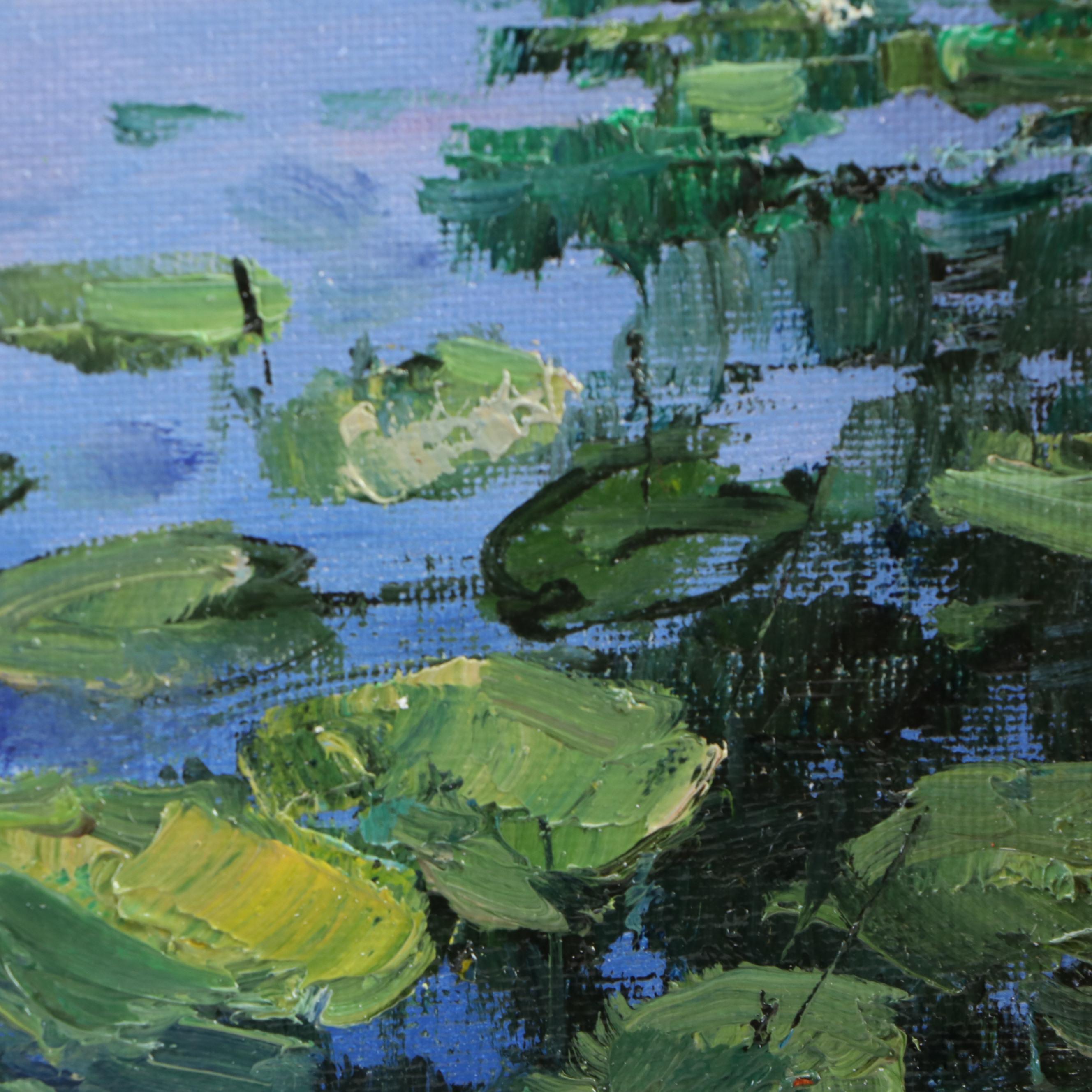 Garncarek Aleksander Pond Landscape Oil Painting, 2025