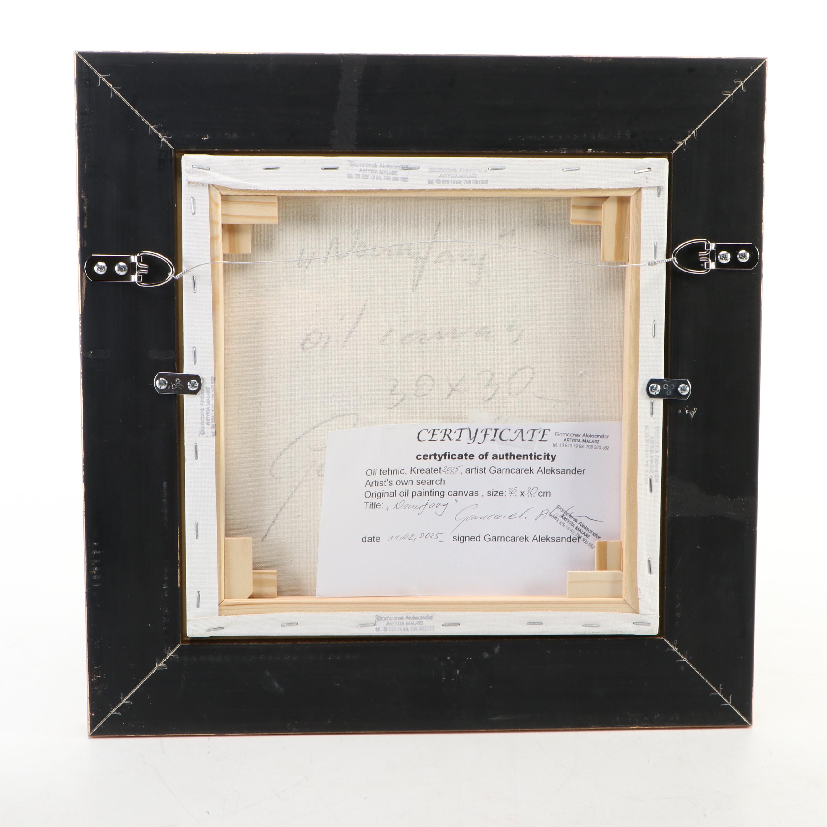 Garncarek Aleksander Pond Landscape Oil Painting, 2025