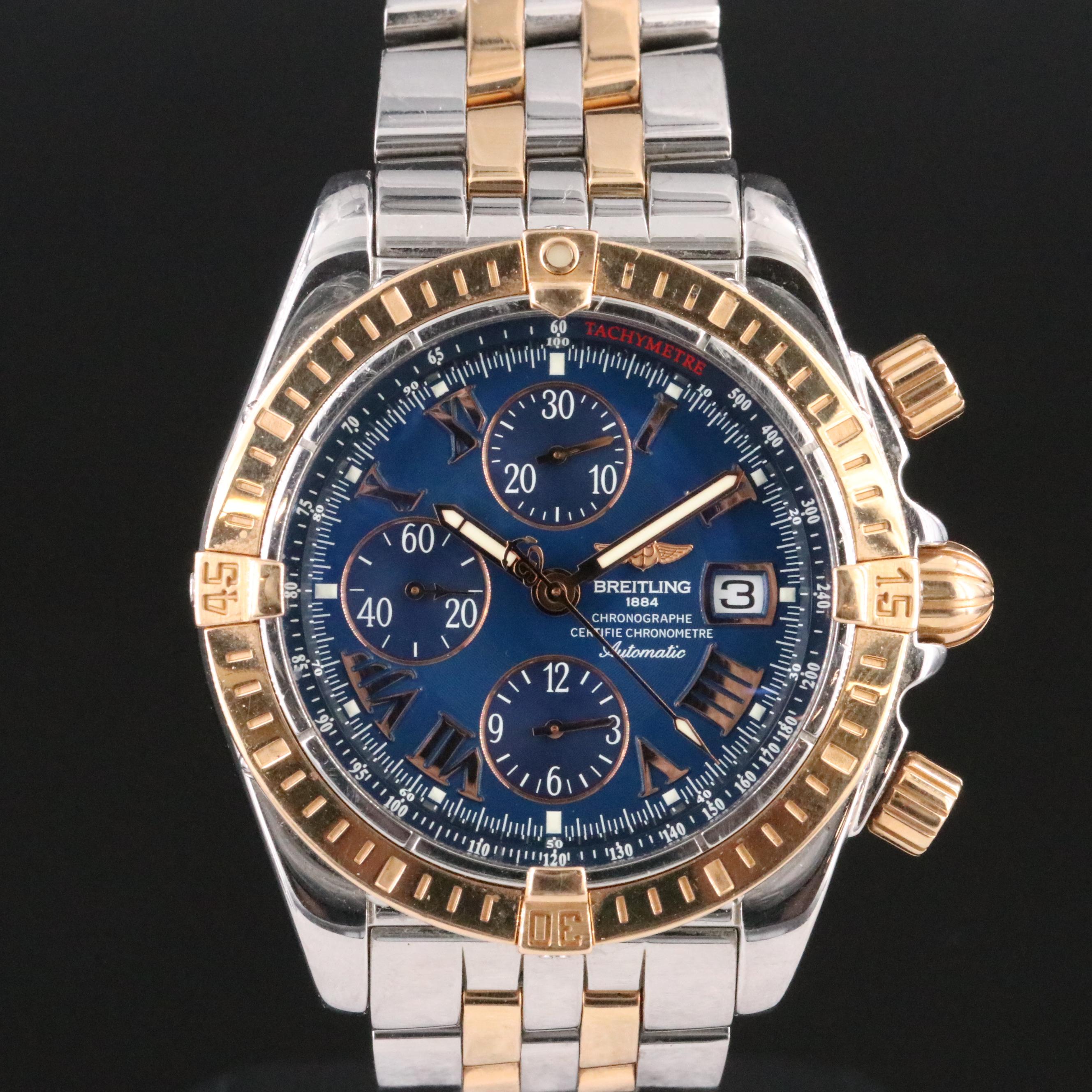 Breitling Chronomat Evolution C13356 Two-Tone 44mm Automatic Watch