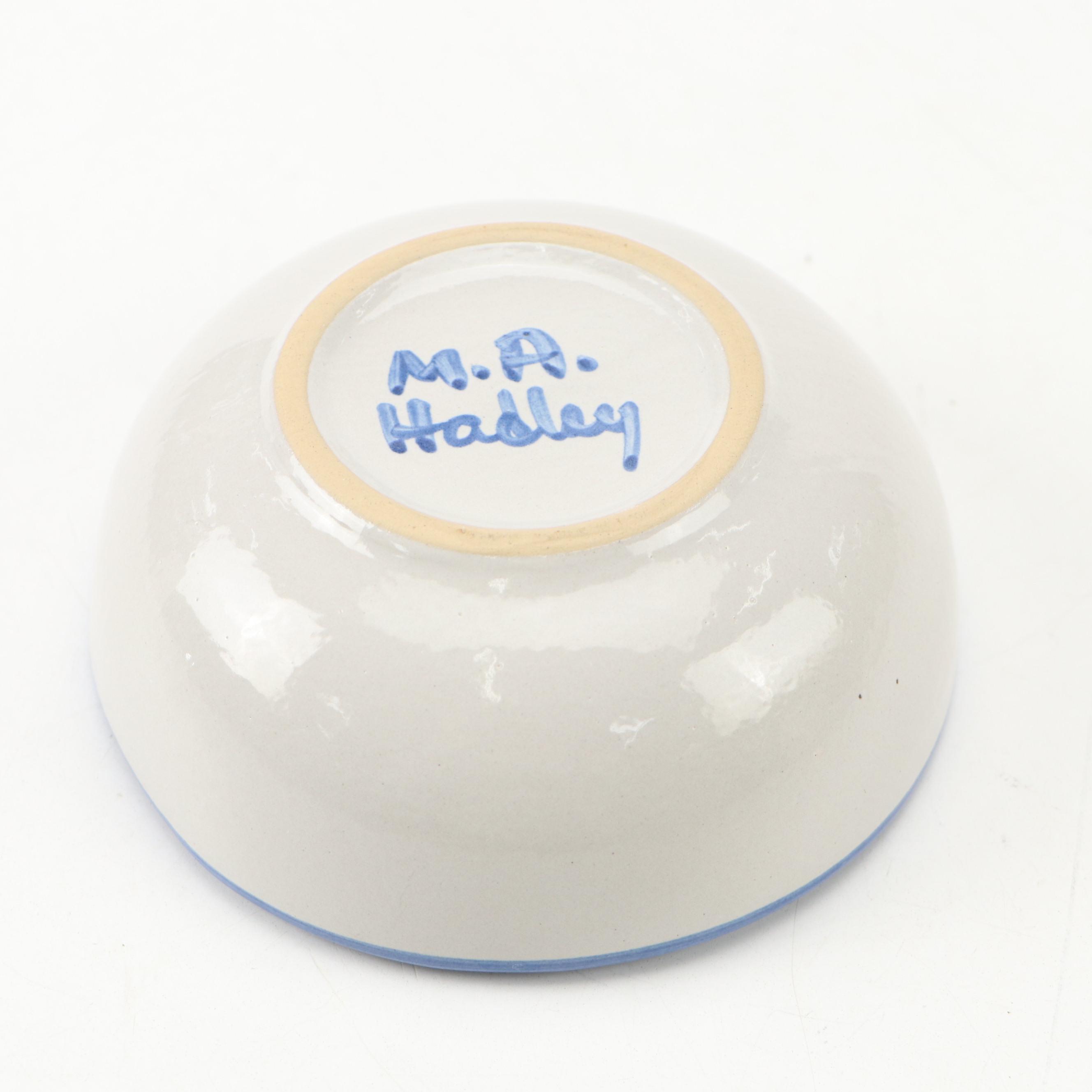 M.A. Hadley Stoneware Tableware and Plaques