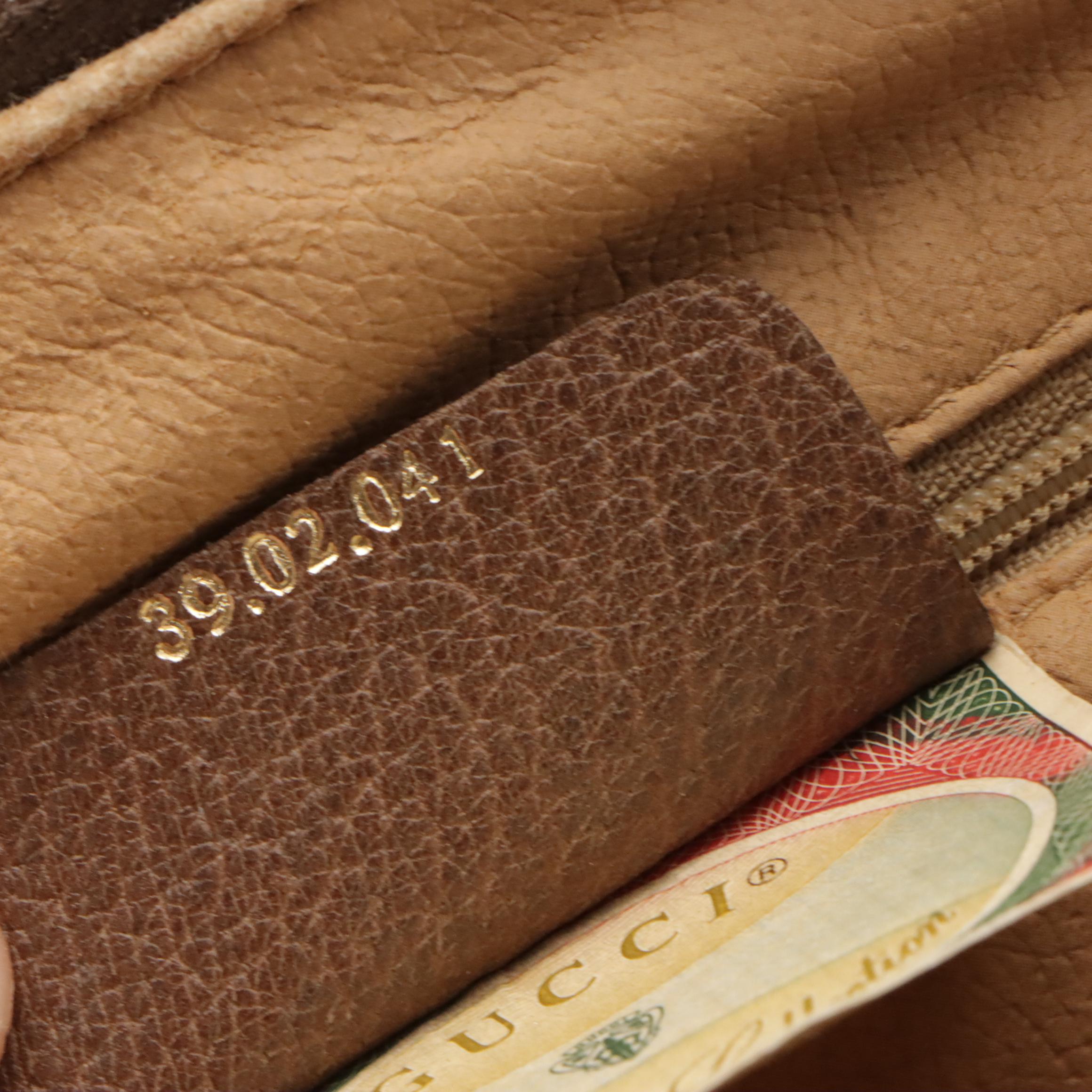 Gucci Accessory Collection Zip Tote in GG Supreme Canvas with Leather Trim