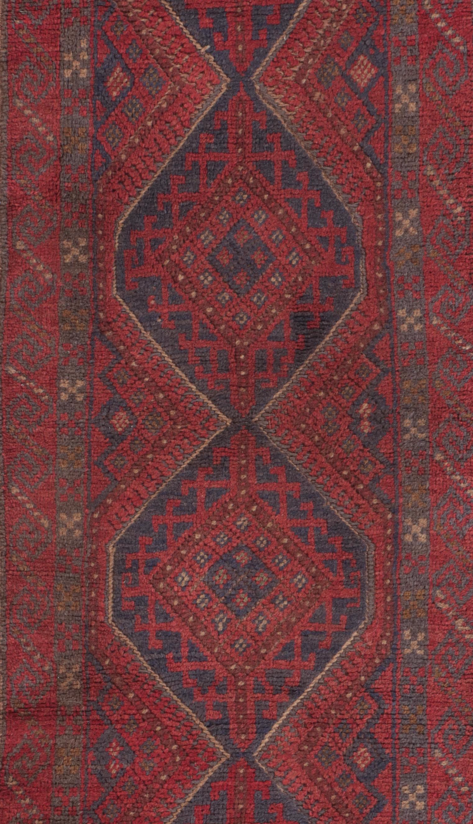 2'1 x 8'2 Handwoven Afghan Mashwani Carpet Runner