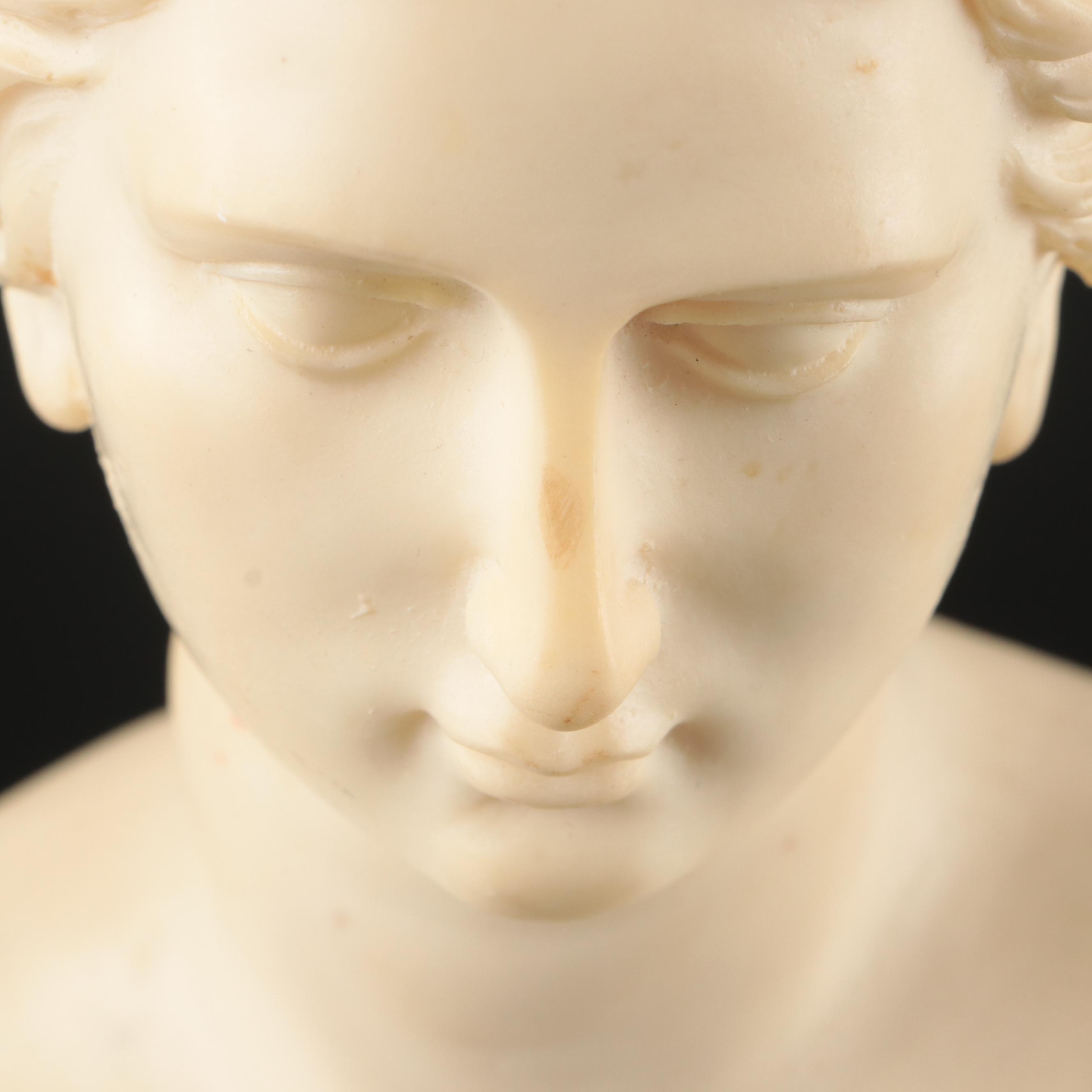 Bergdorf Goodman Alabaster Bust and "Venus de Milo" Composite Bust