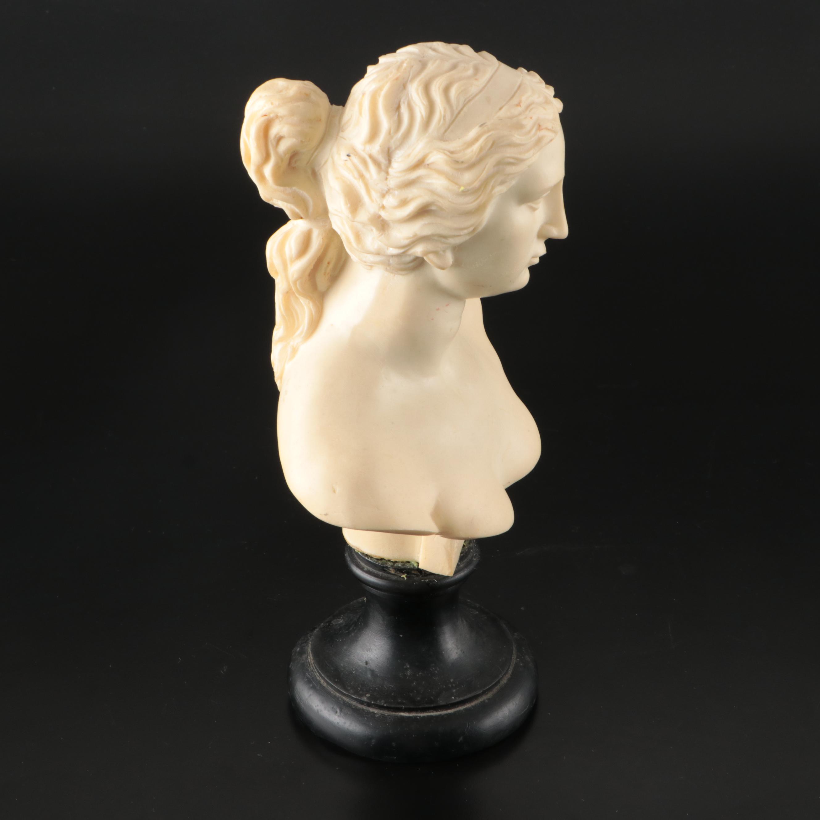 Bergdorf Goodman Alabaster Bust and "Venus de Milo" Composite Bust