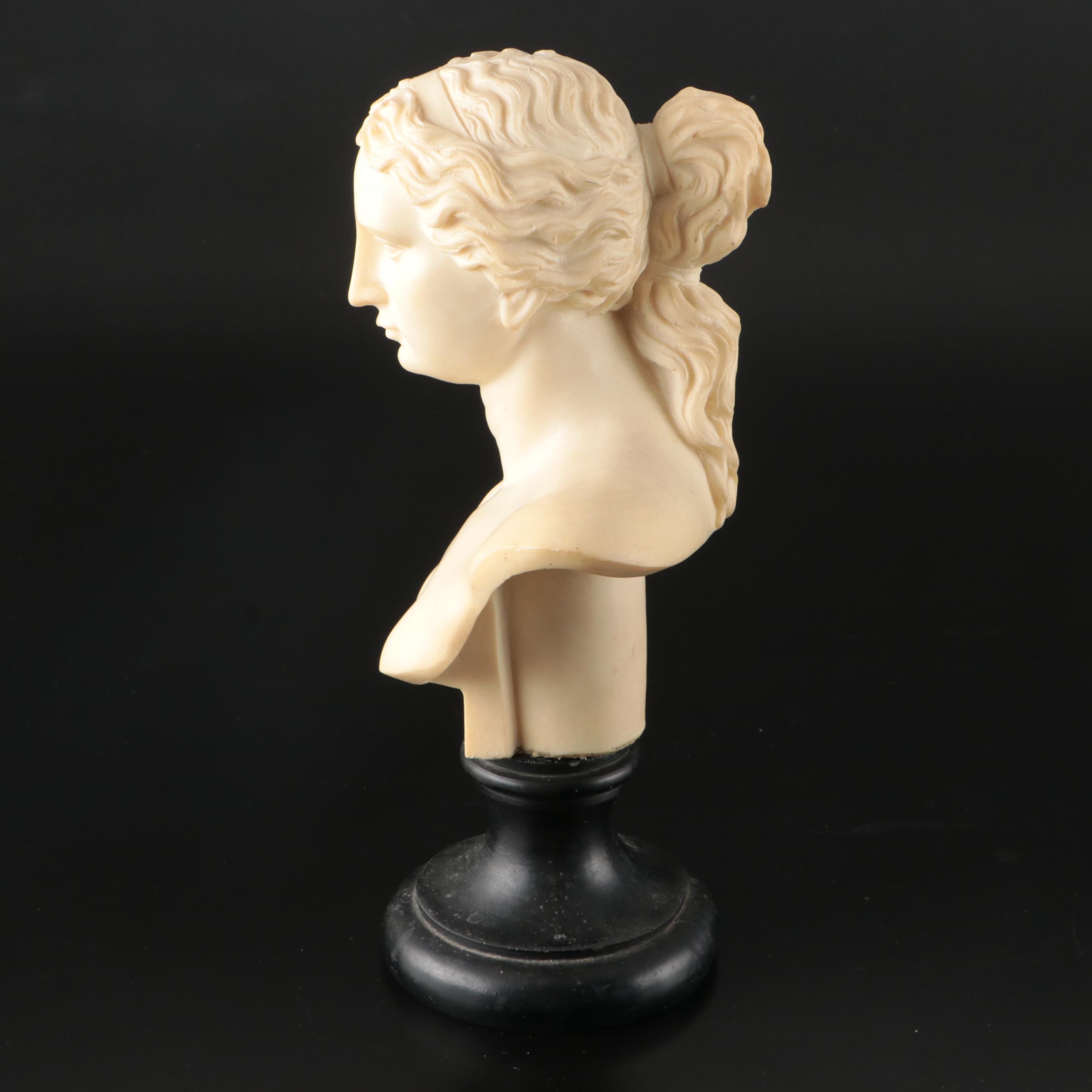 Bergdorf Goodman Alabaster Bust and "Venus de Milo" Composite Bust