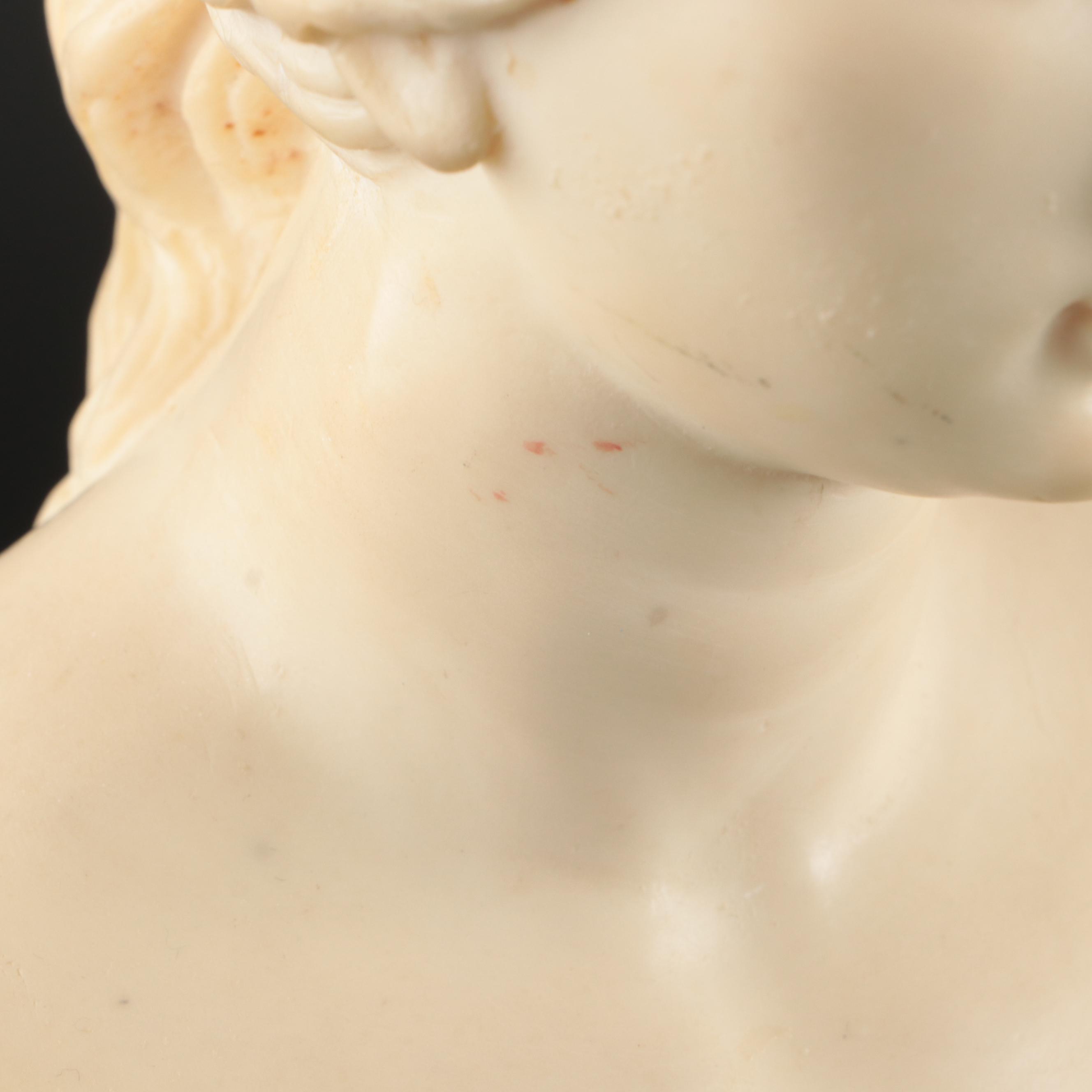 Bergdorf Goodman Alabaster Bust and "Venus de Milo" Composite Bust