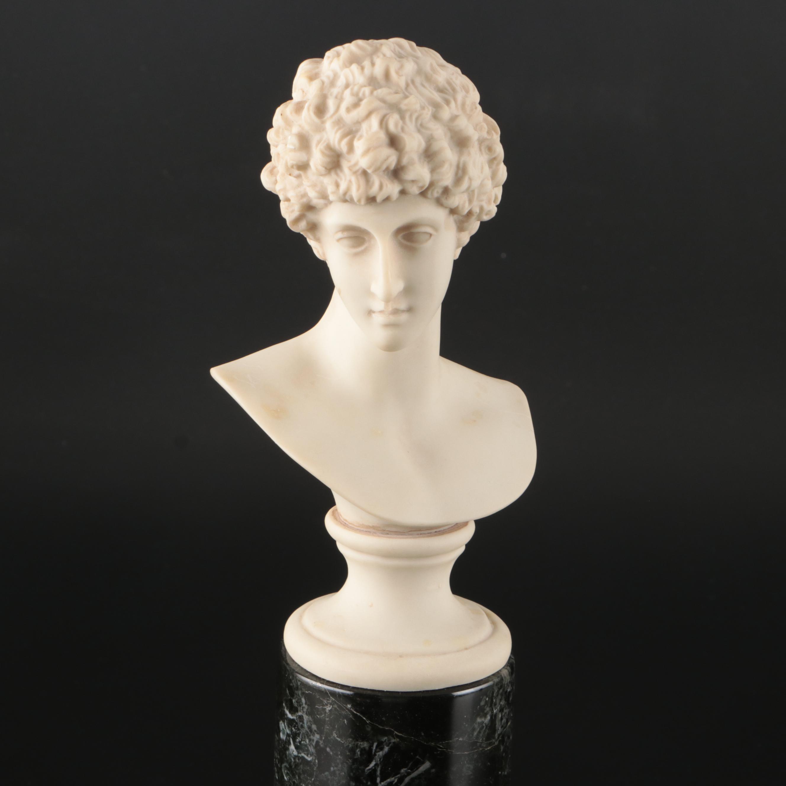 Bergdorf Goodman Alabaster Bust and "Venus de Milo" Composite Bust