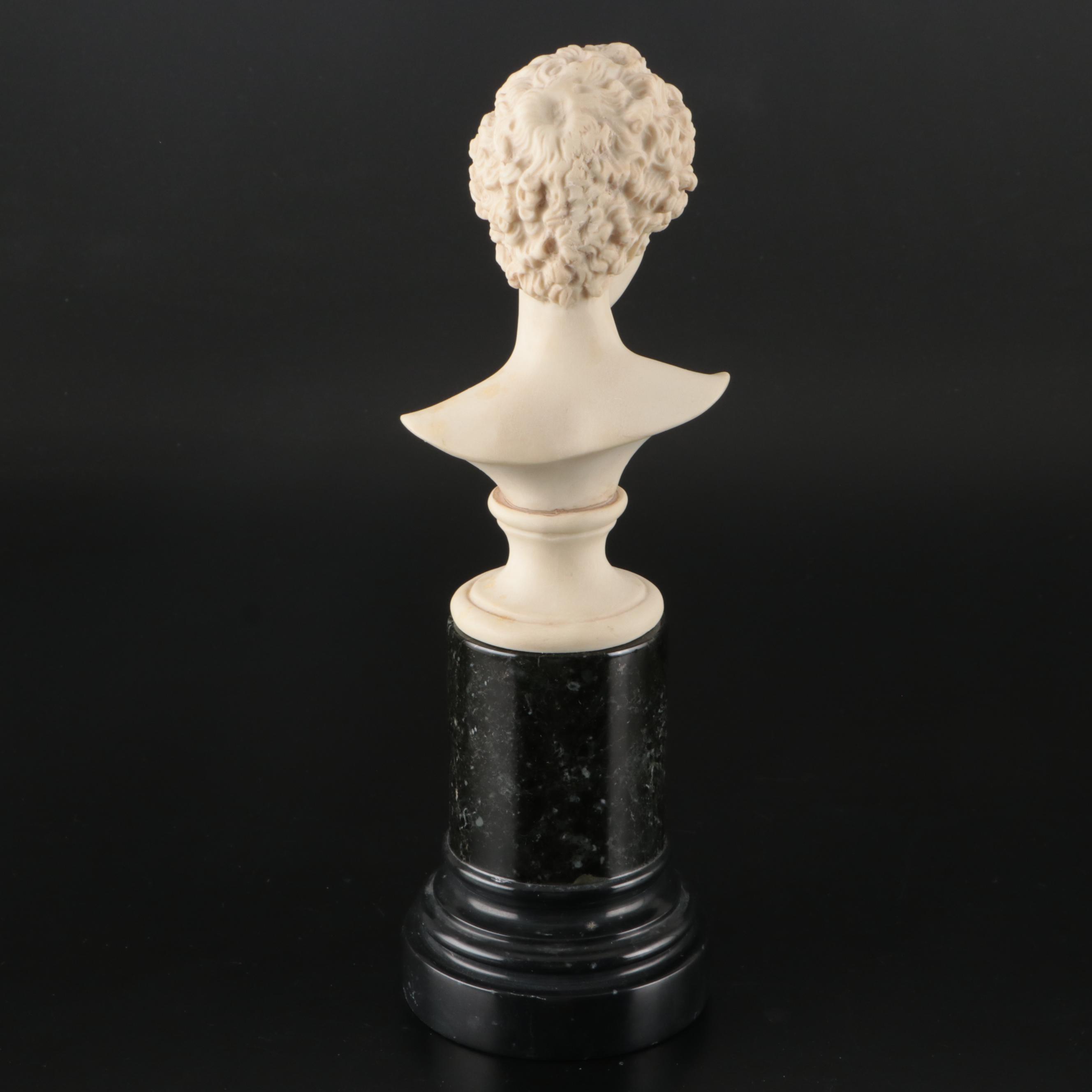 Bergdorf Goodman Alabaster Bust and "Venus de Milo" Composite Bust