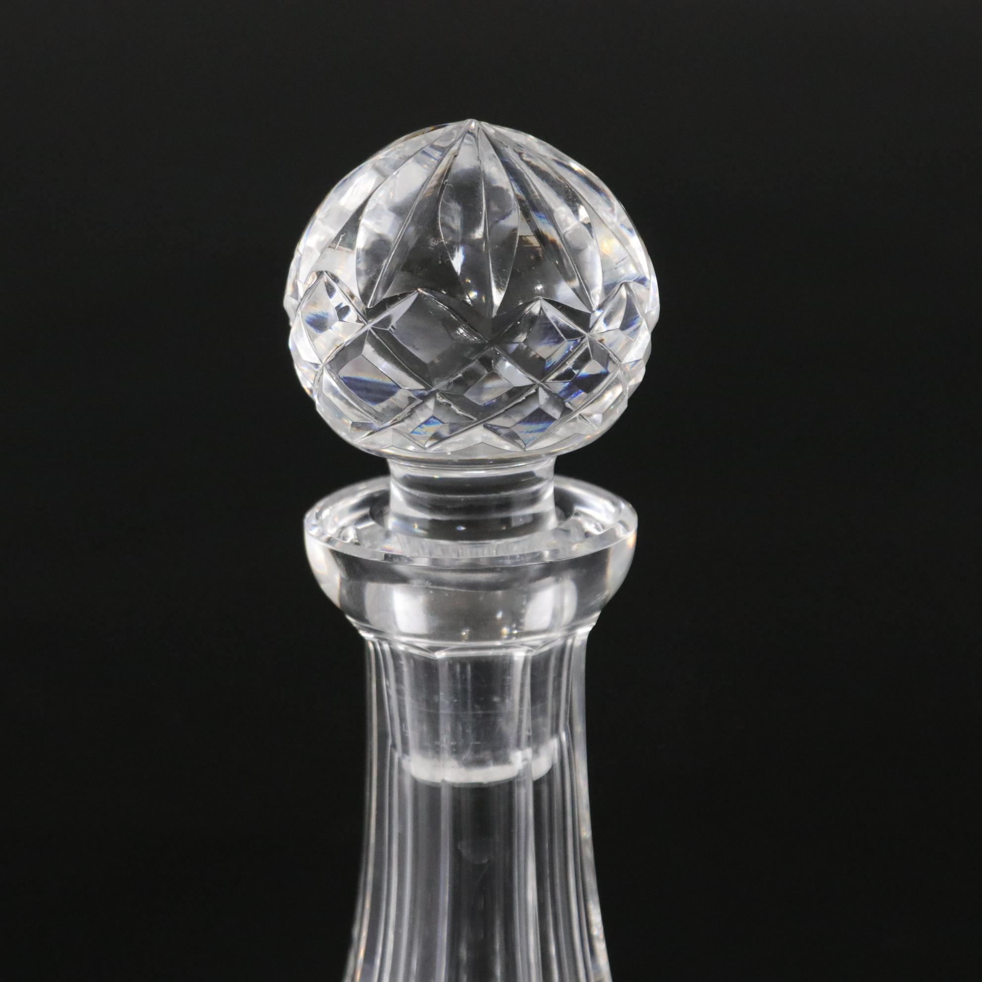 Waterford Cut Crystal Mini "Lismore" Ships Decanter with Stopper