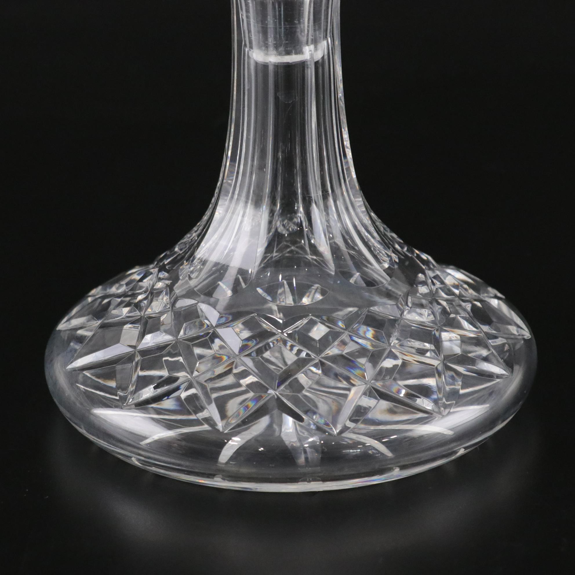 Waterford Cut Crystal Mini "Lismore" Ships Decanter with Stopper