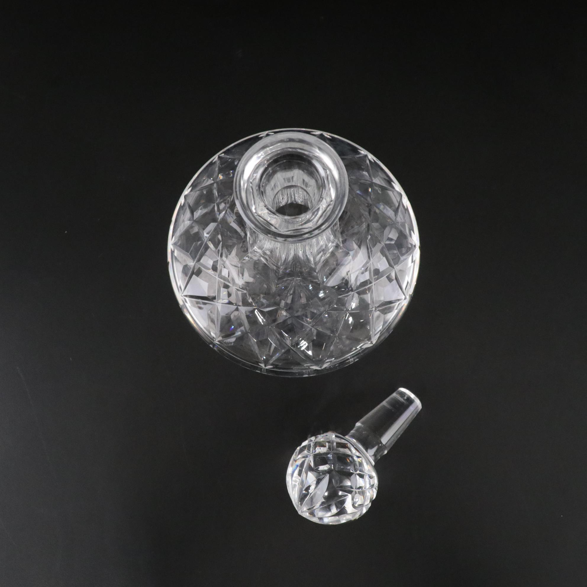 Waterford Cut Crystal Mini "Lismore" Ships Decanter with Stopper