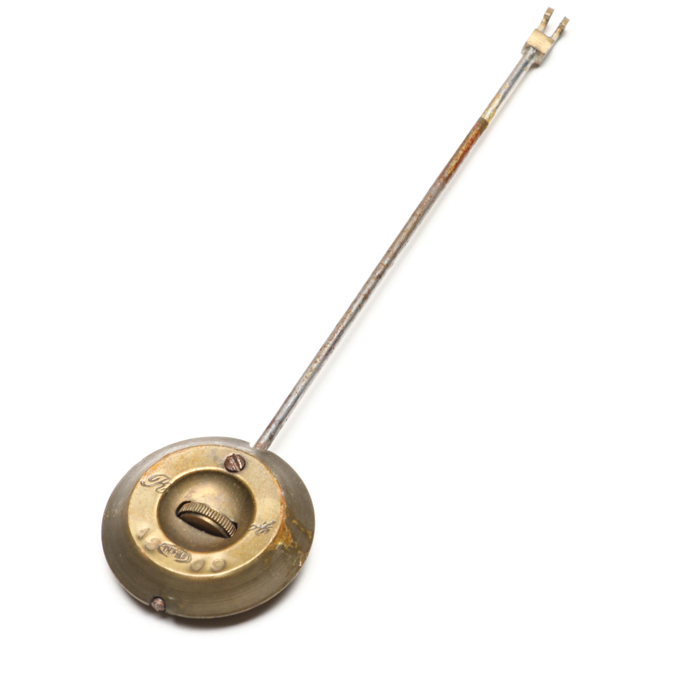 Brunfaut French Empire Style Gilt and Ebonized Metal Figural Mantel Clock