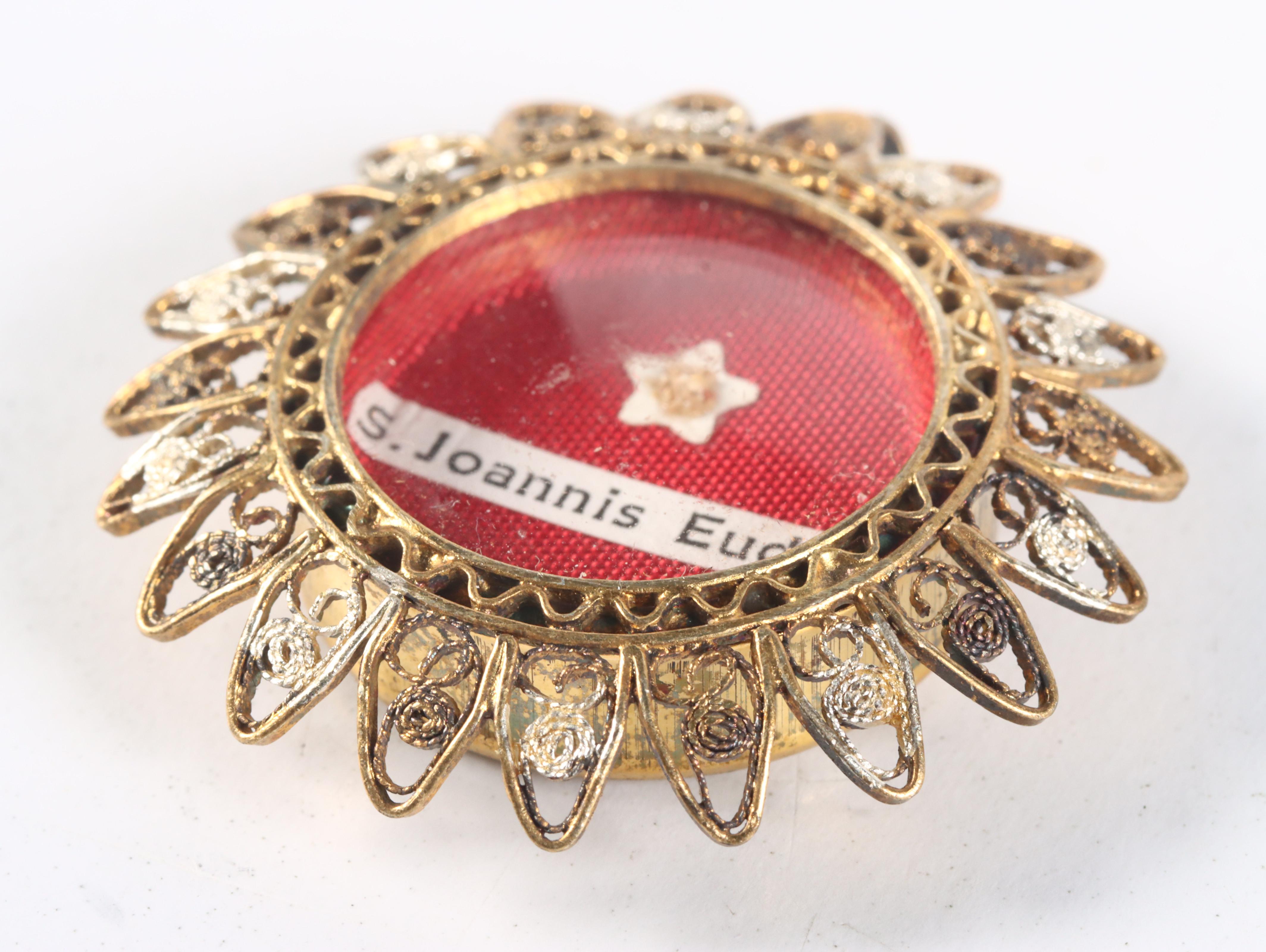 Relic of Saint John Eudes in Reliquary with Seal