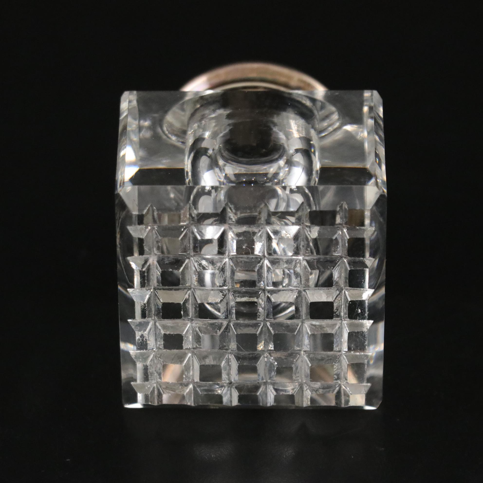 Art Nouveau and Other Glass and Crystal Ink Wells, Early to Mid-20th Century