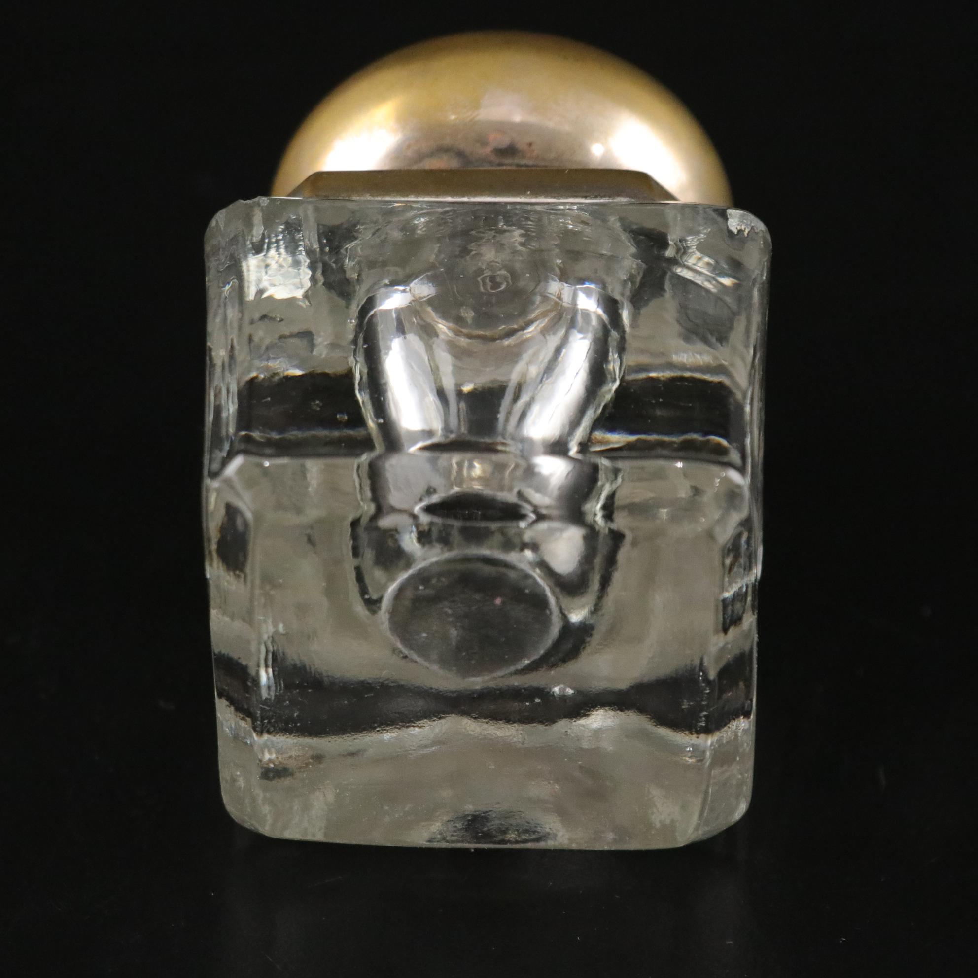 Art Nouveau and Other Glass and Crystal Ink Wells, Early to Mid-20th Century