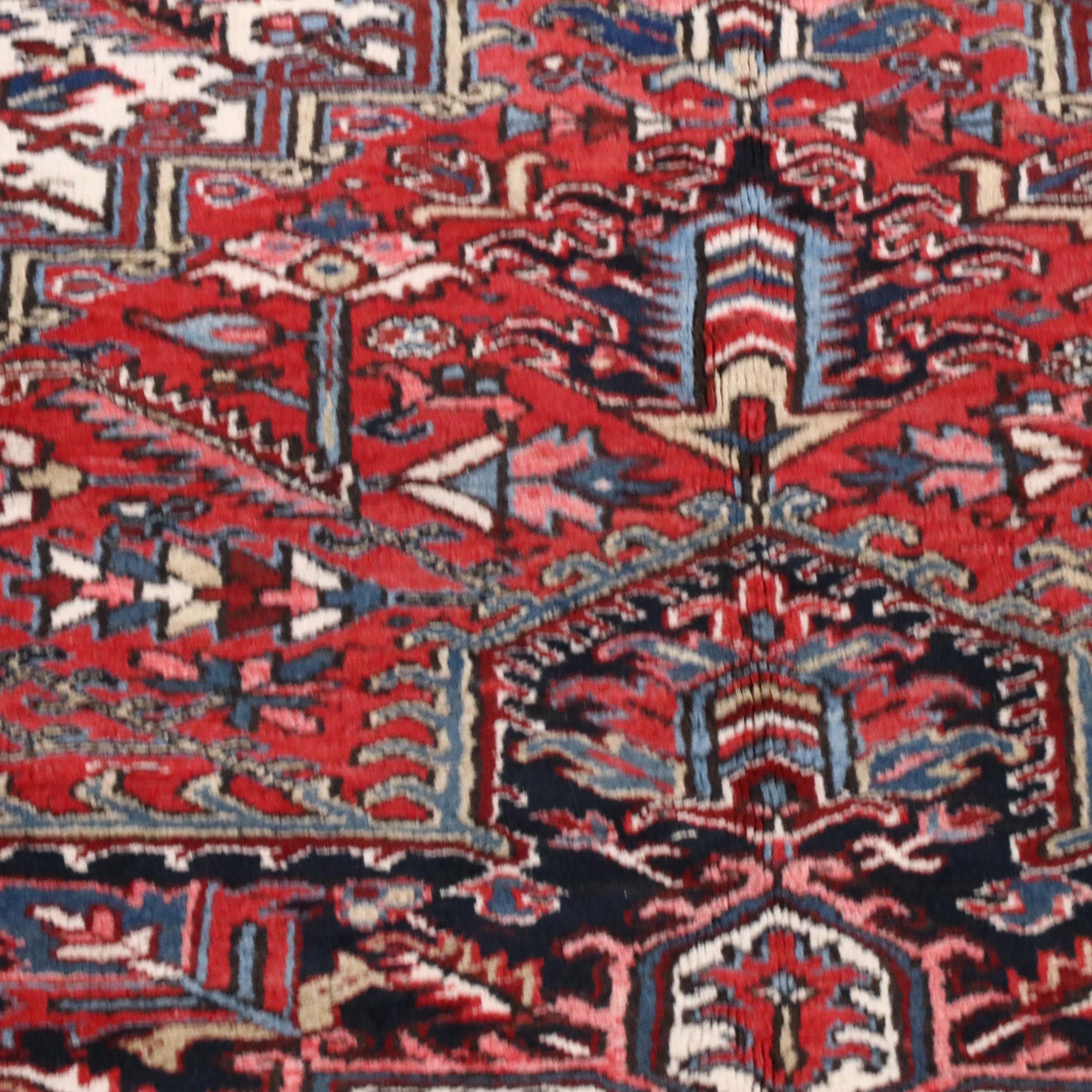 9'3 x 11'9 Hand-Knotted Persian Heriz Area Rug