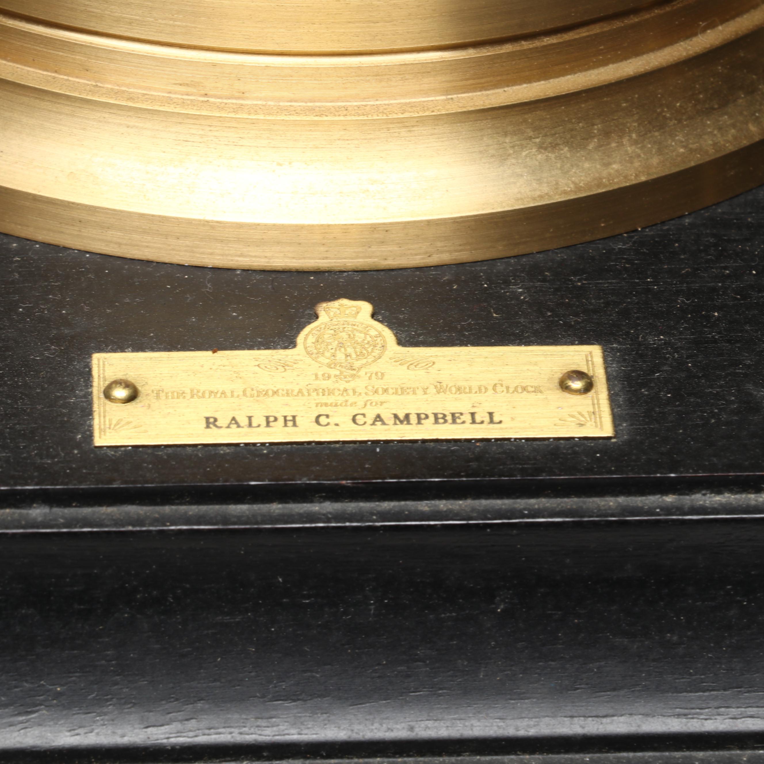 Royal Geographical Society World Clock, 1979