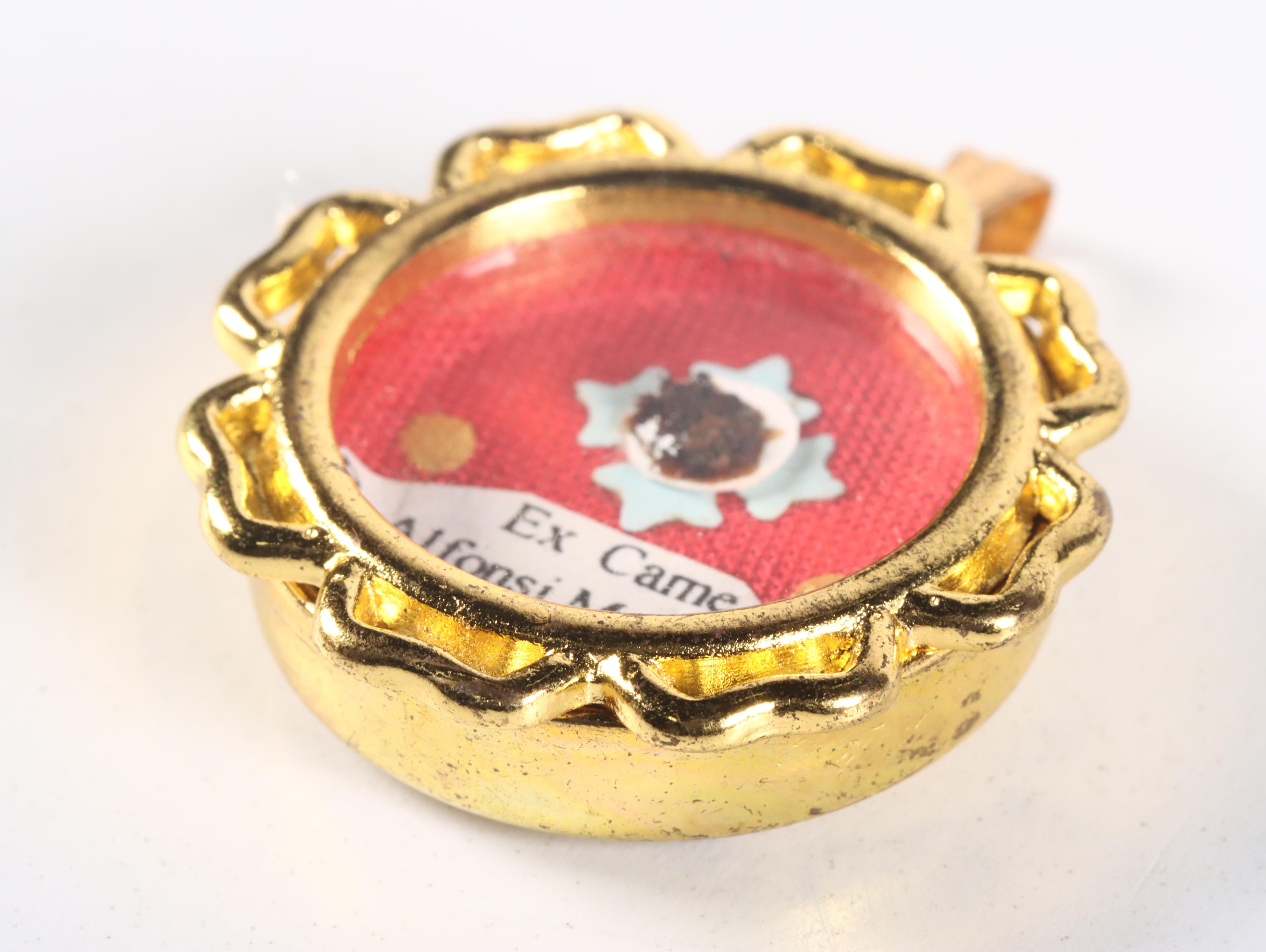 First Class Relic of Blessed Alfonso Maria Fusco in Reliquary with Seal