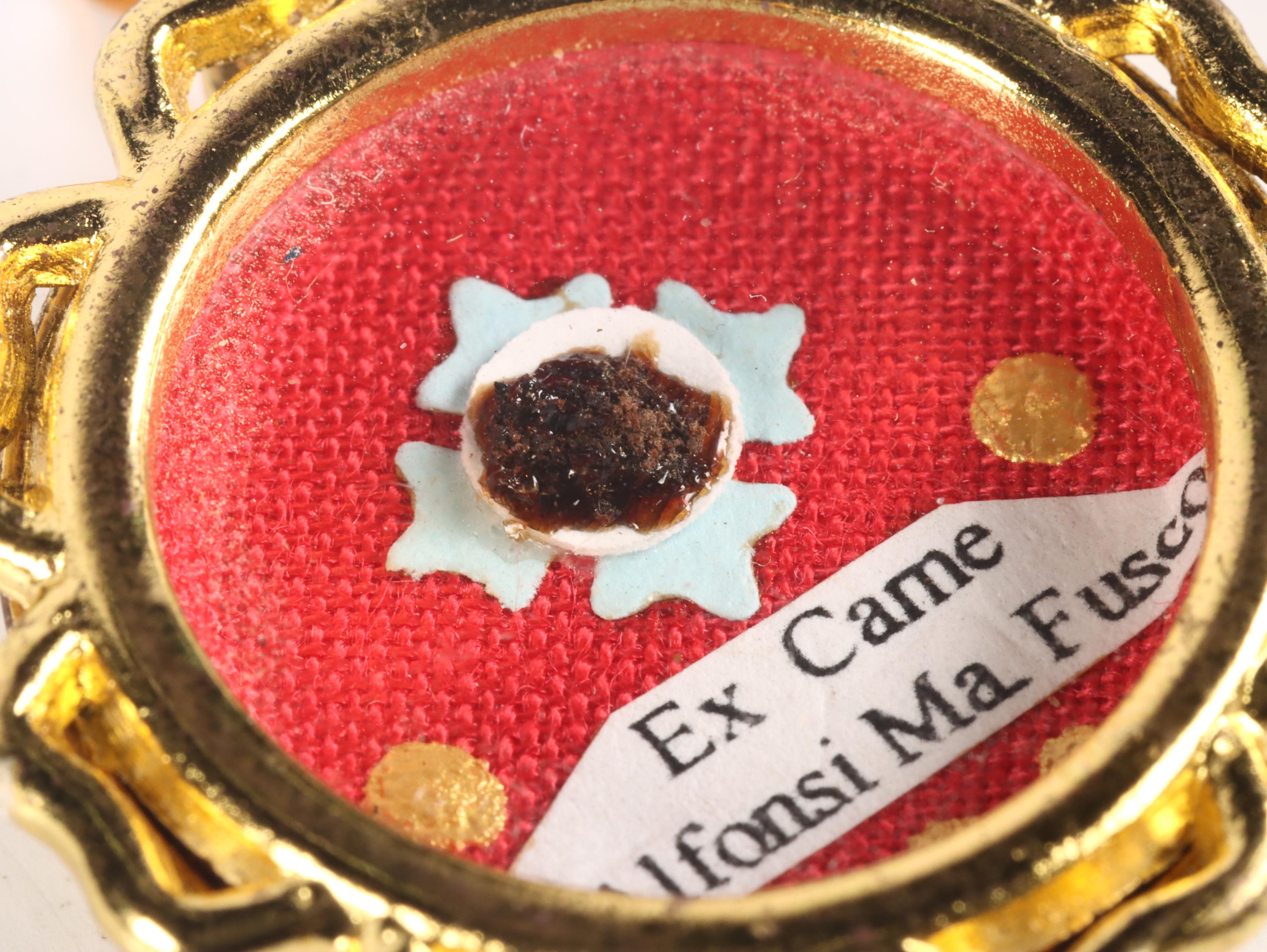 First Class Relic of Blessed Alfonso Maria Fusco in Reliquary with Seal