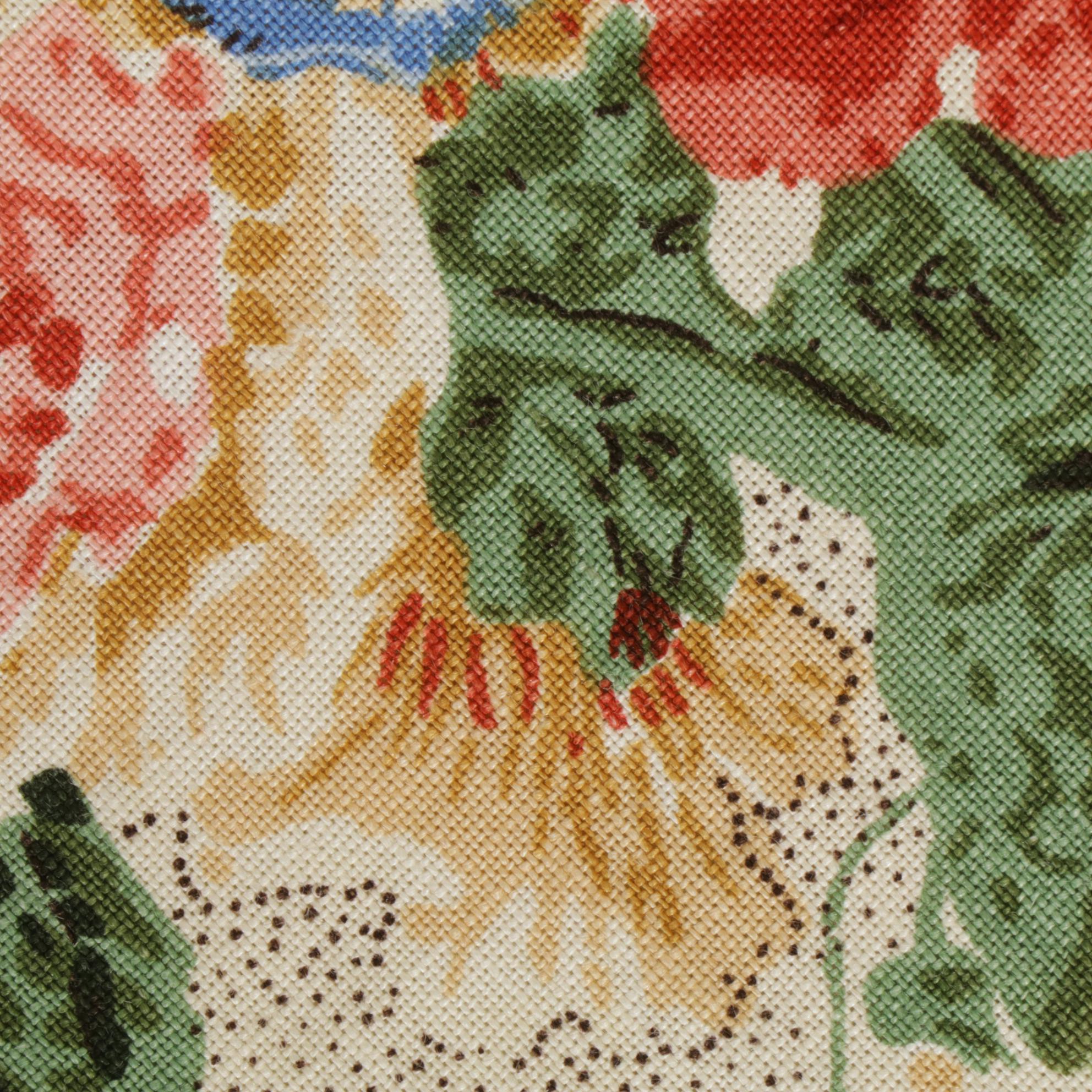 Heirloom Custom Upholstered Sofa with Mullion Fringe Trim, Late 20th Century