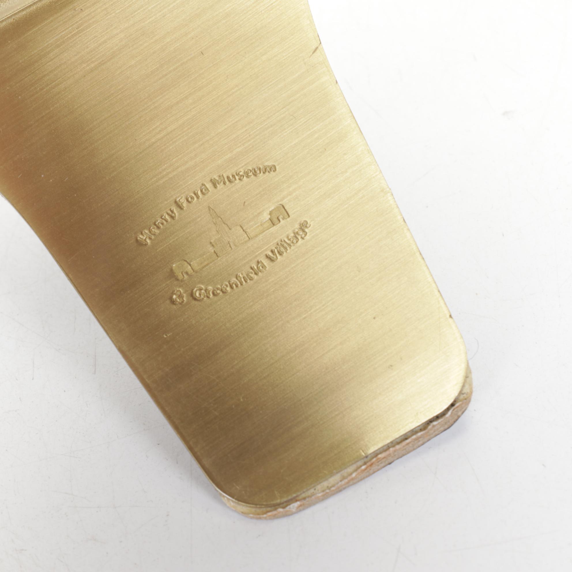 Baldwin Brass Scalloped Shell Bookends for Henry Ford Museum