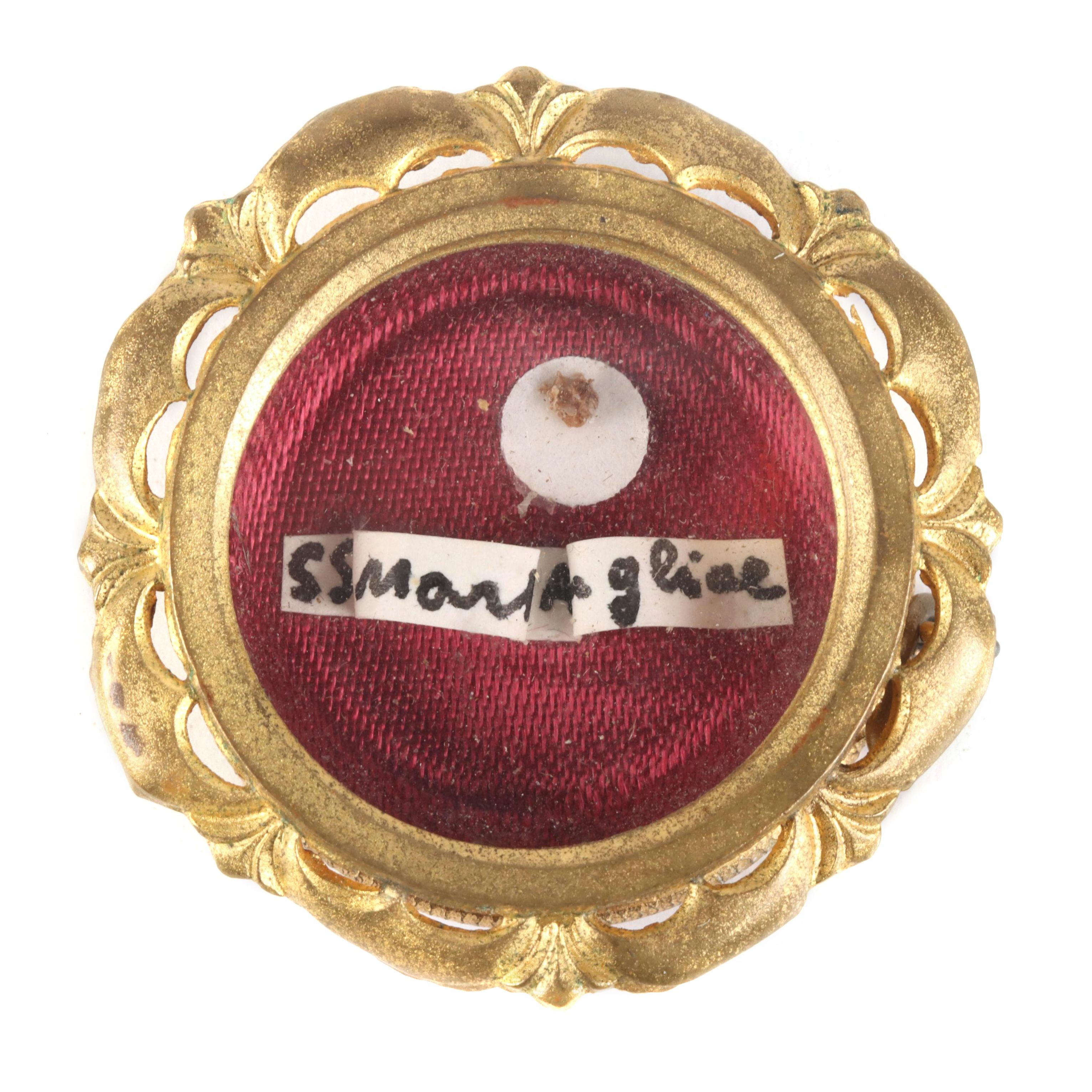 First Class Relic of Saint Maria Goretti in Reliquary with Seal