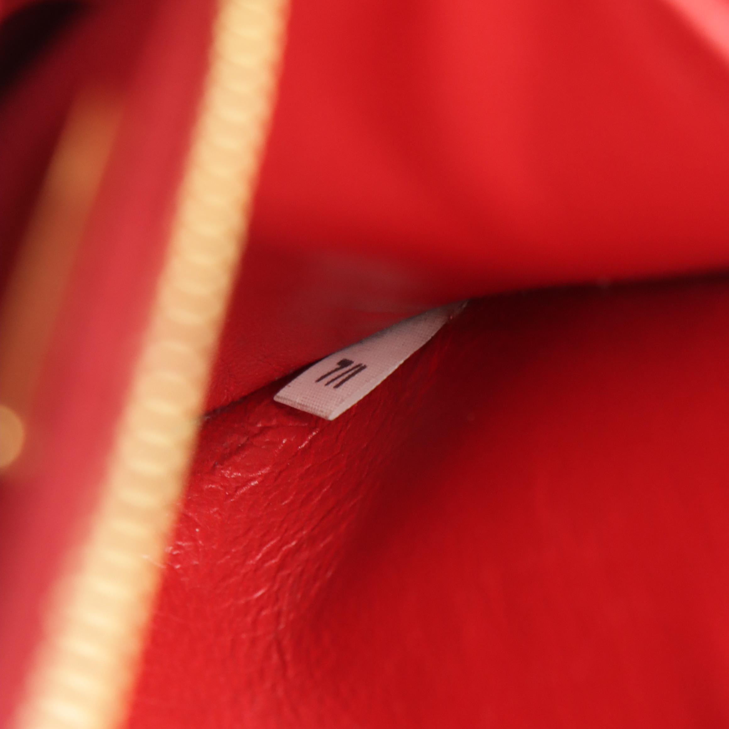 Prada Bow Flap Crossbody Clutch Bag in Rouge Saffiano Leather