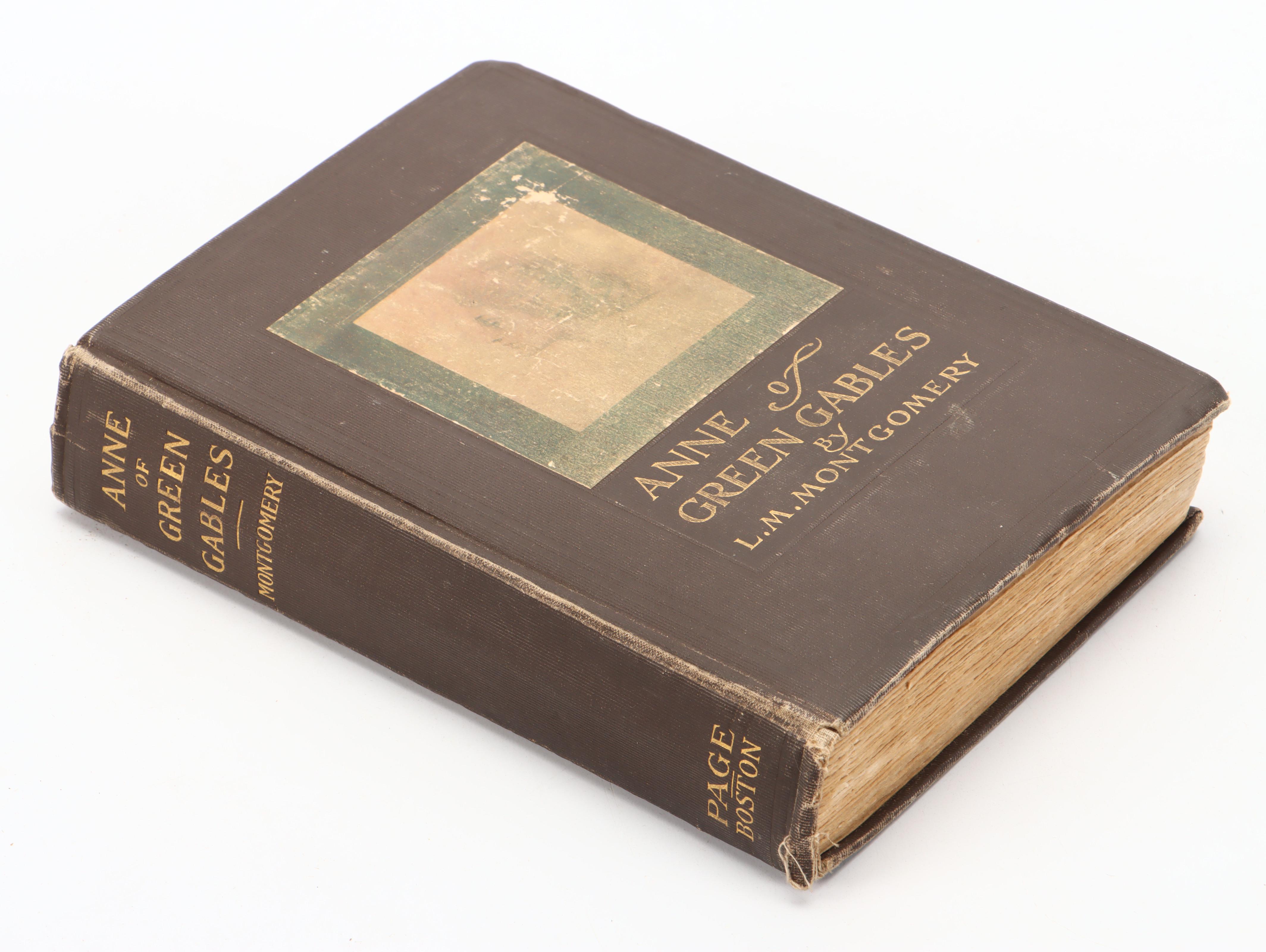 First Edition, First Printing "Anne of Green Gables" by Lucy M. Montgomery, 1908