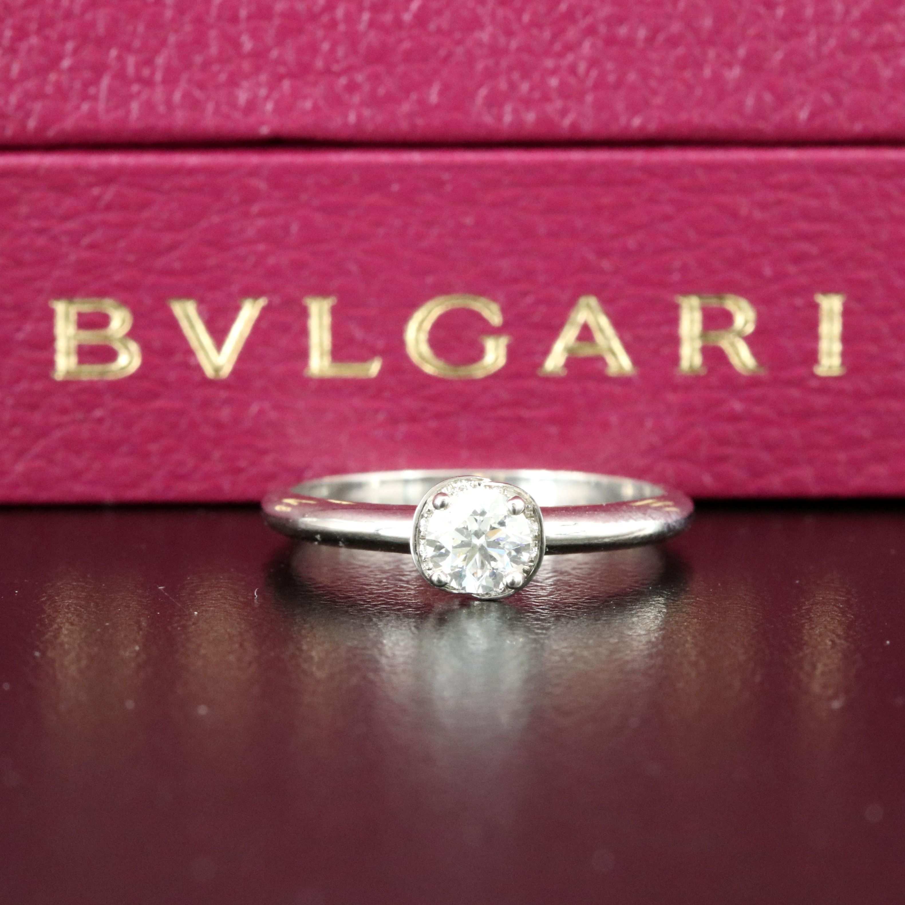 Bulgari BVLGARI Incontro D'Amore Platinum 0.33 CT Ring with GIA Dossier
