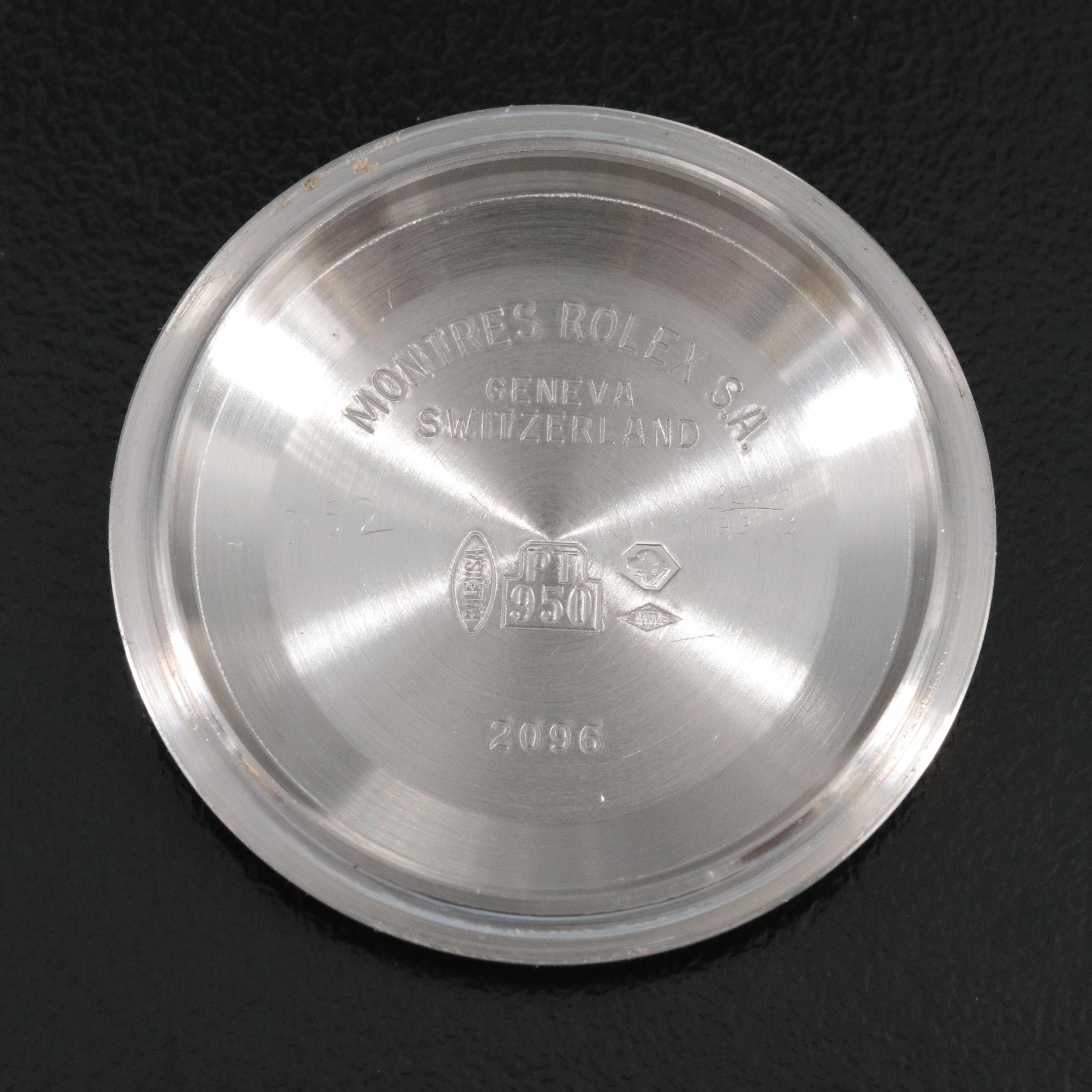 Rolex Day-Date 118206 Ice Blue 36mm Platinum Automatic Watch