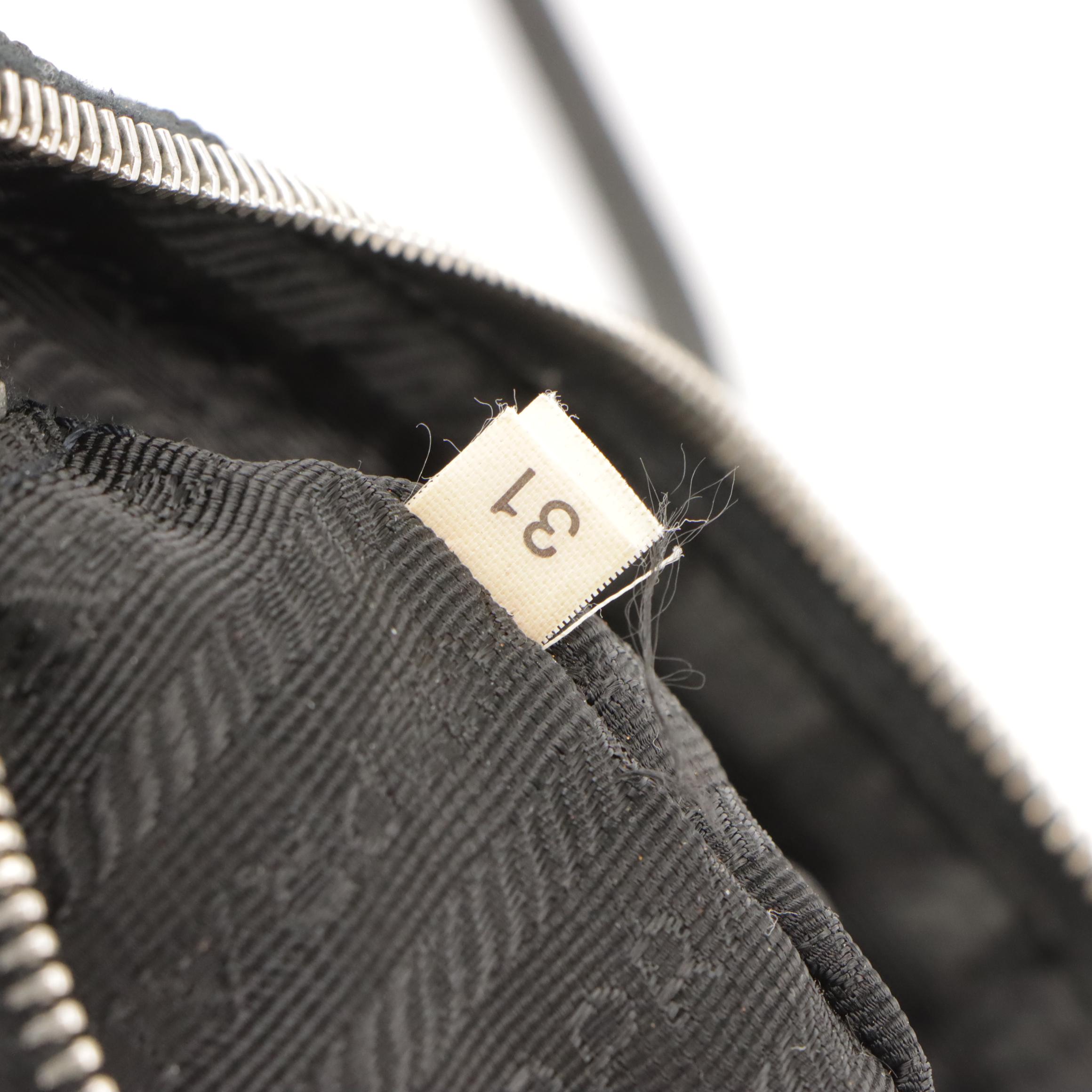 Prada Zipper Tote in Black Tessuto Nylon