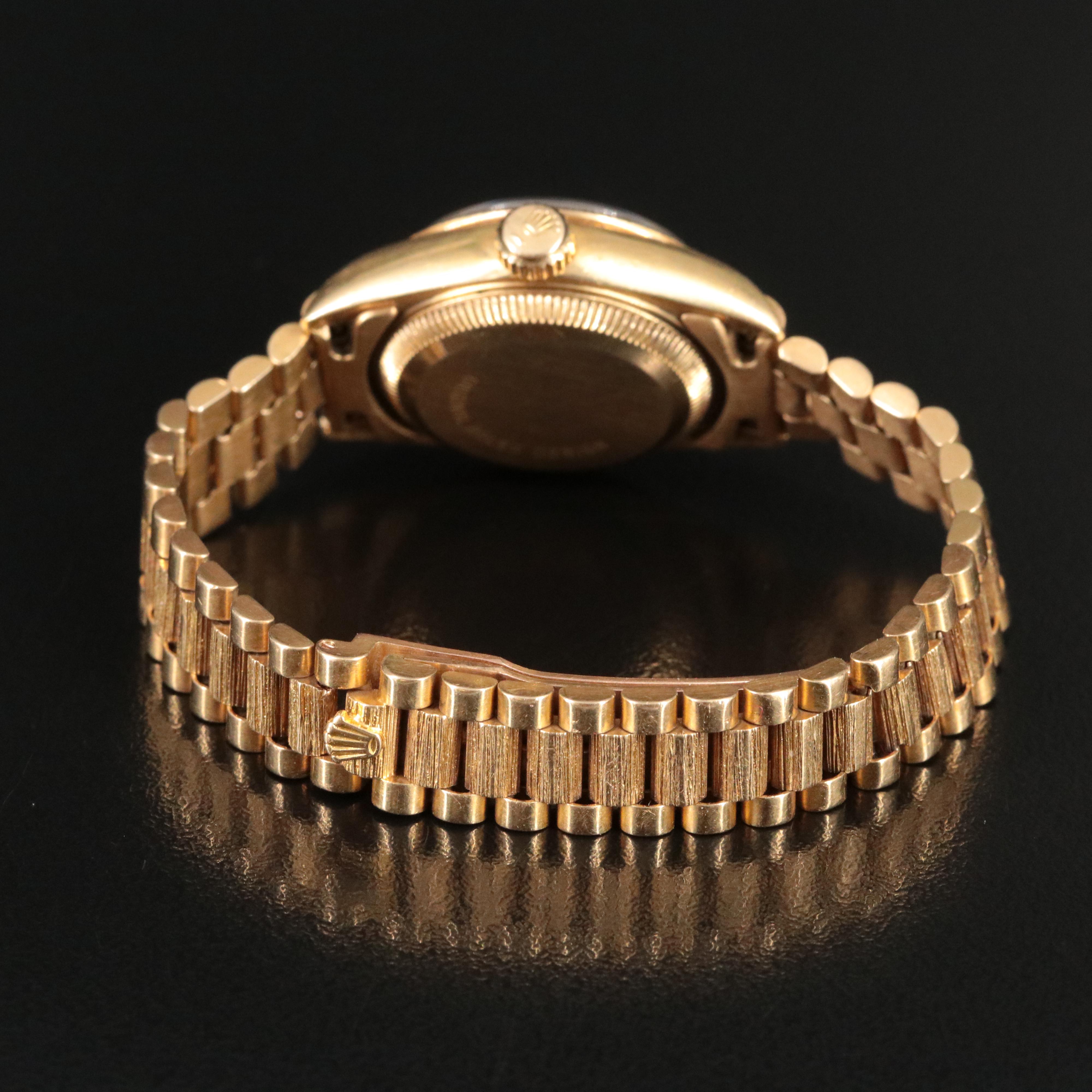 1984 Rolex Lady-Datejust "Bark" Bezel President Band Watch