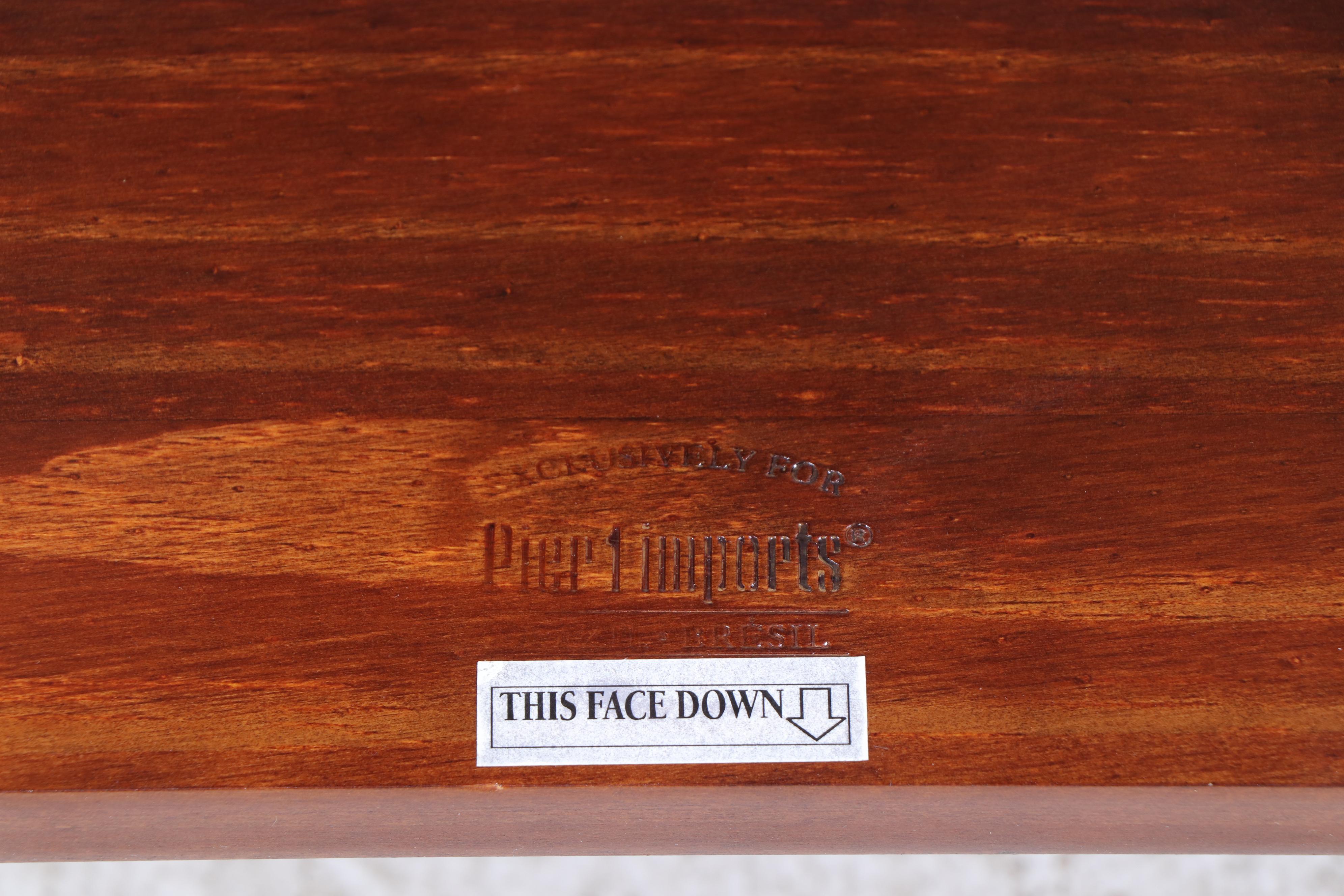 Pier 1 Imports Pine Three-Tier Open Bookcase