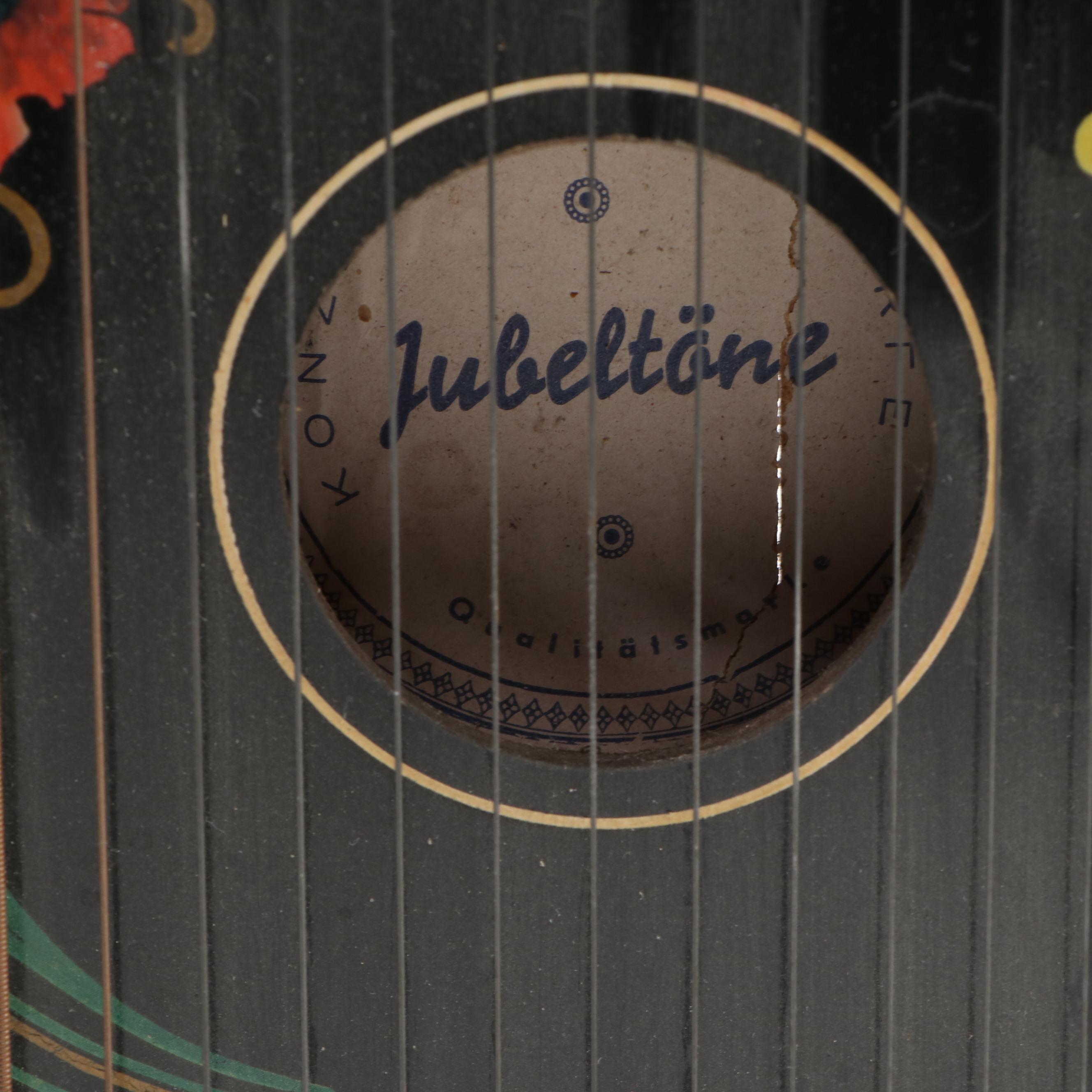 German Jubletone Wooden Lap Harp with Music Book