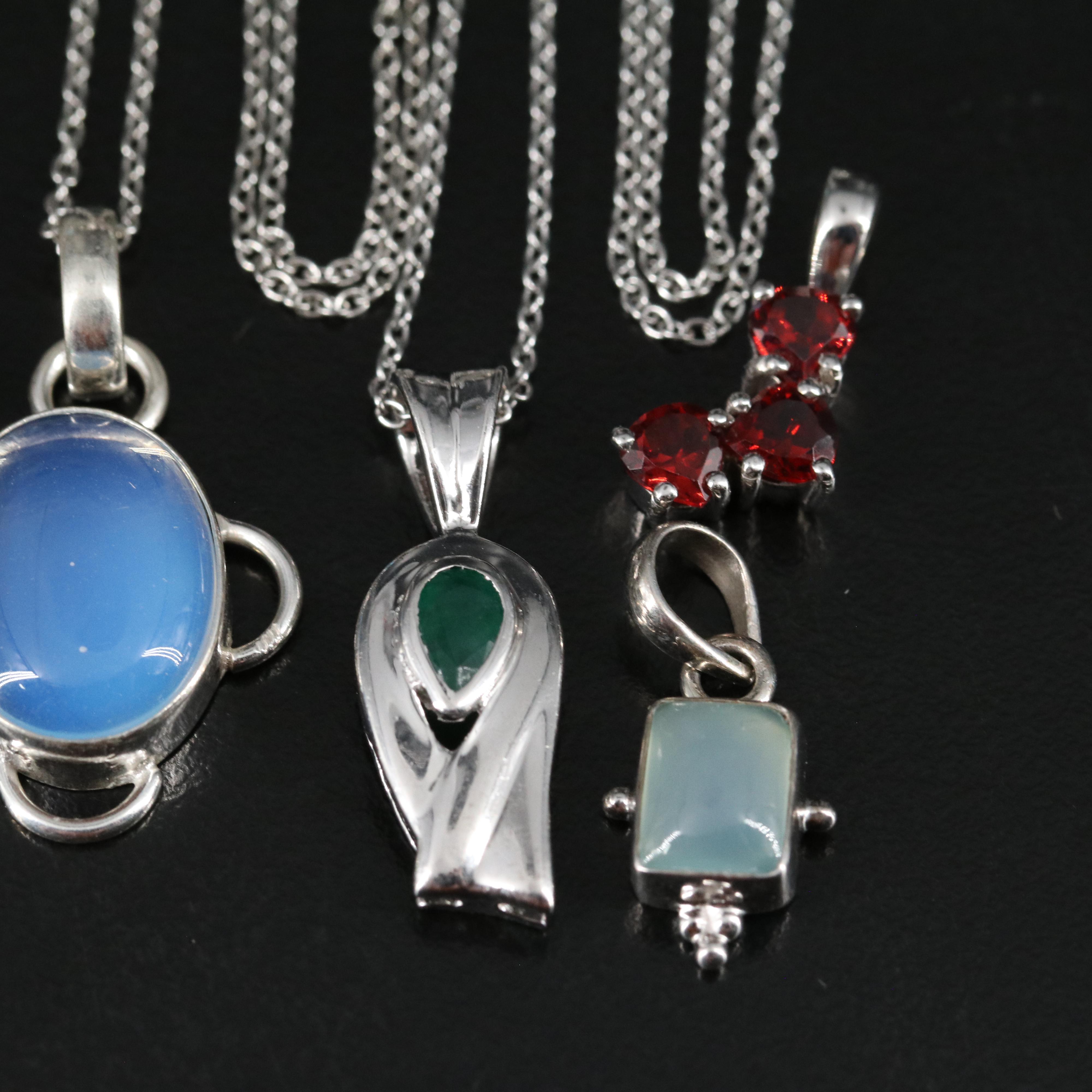 14 Assorted Sterling Silver Rings, Necklaces, Earrings, and Pendants