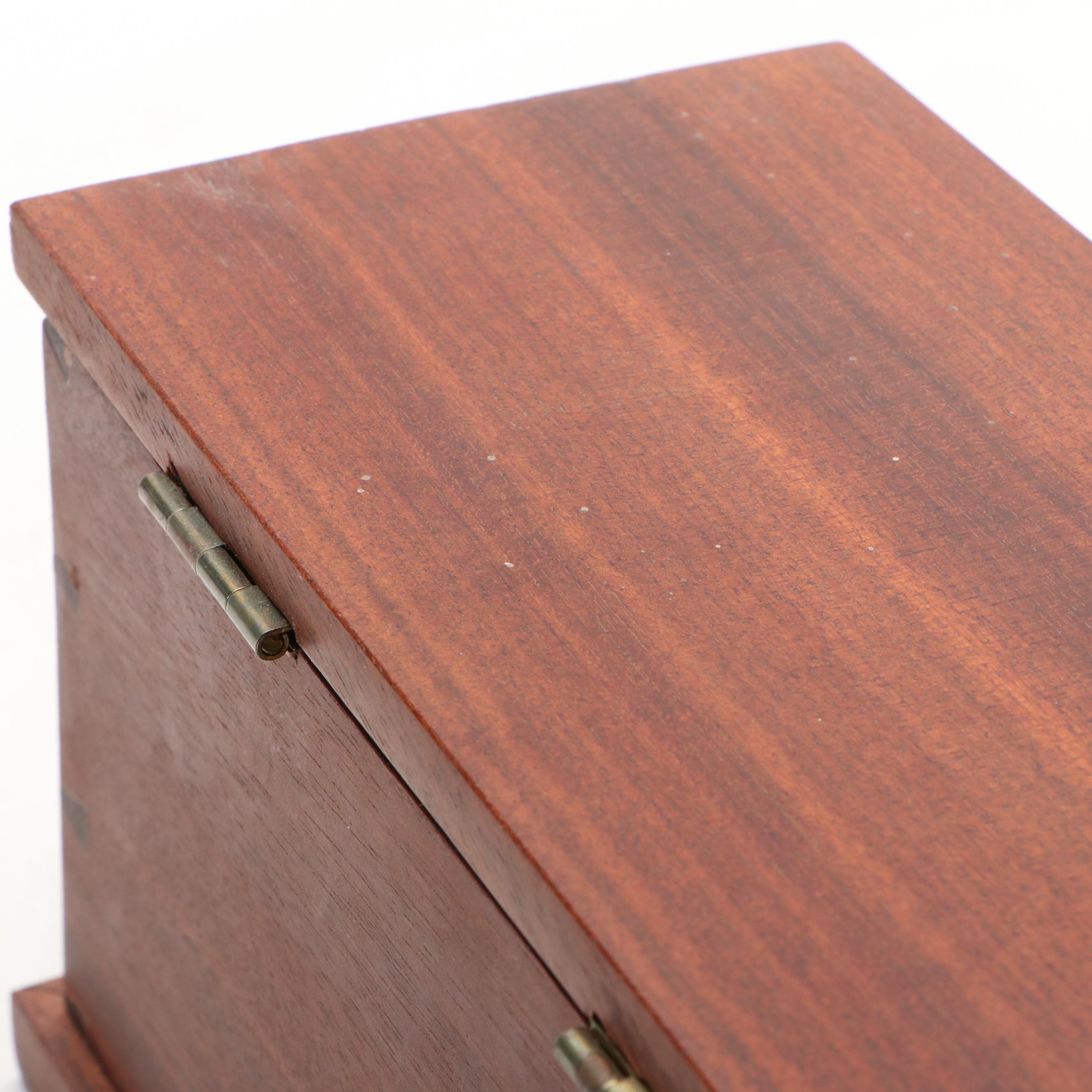 Bulova Mantel Clock with Wood Box