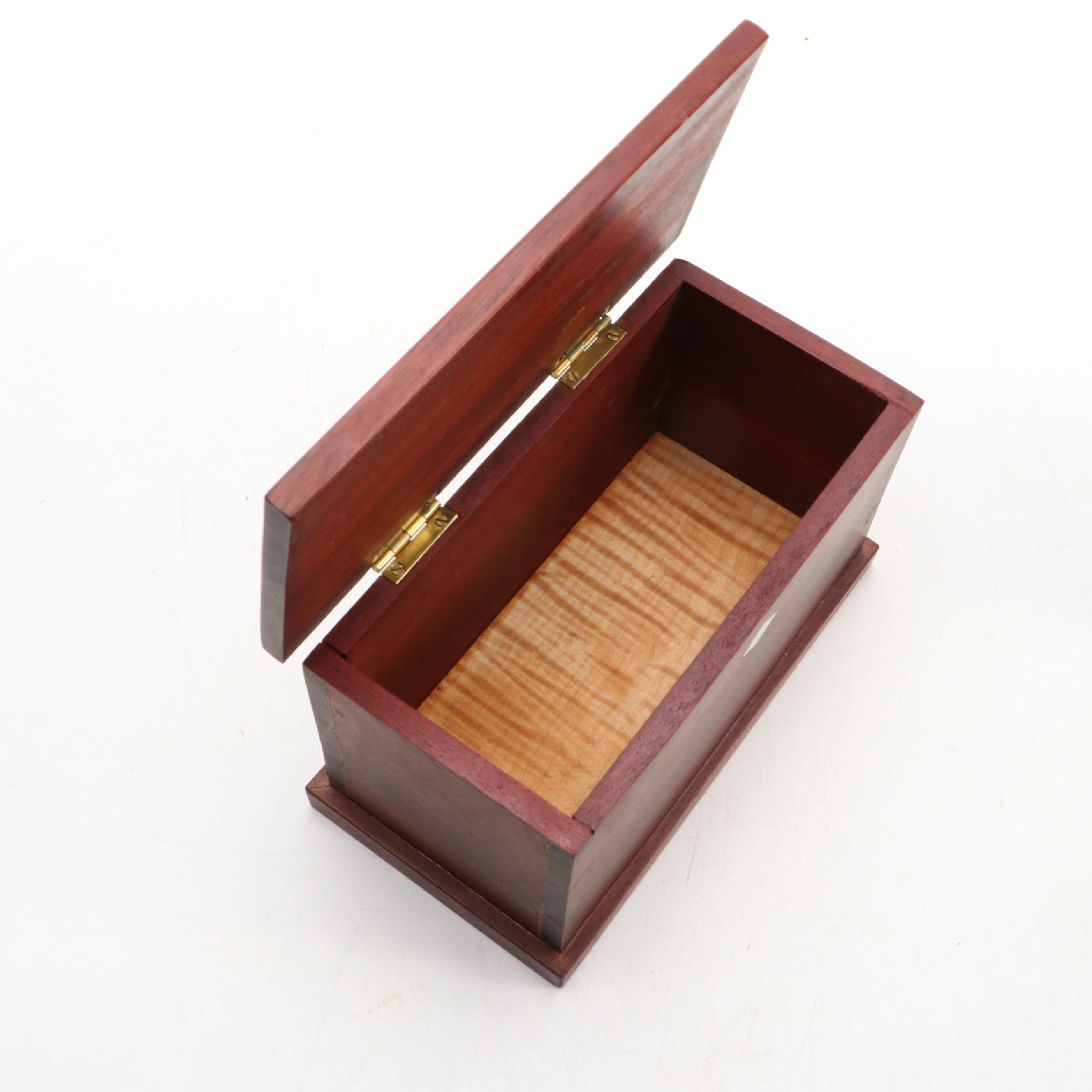 Bulova Mantel Clock with Wood Box