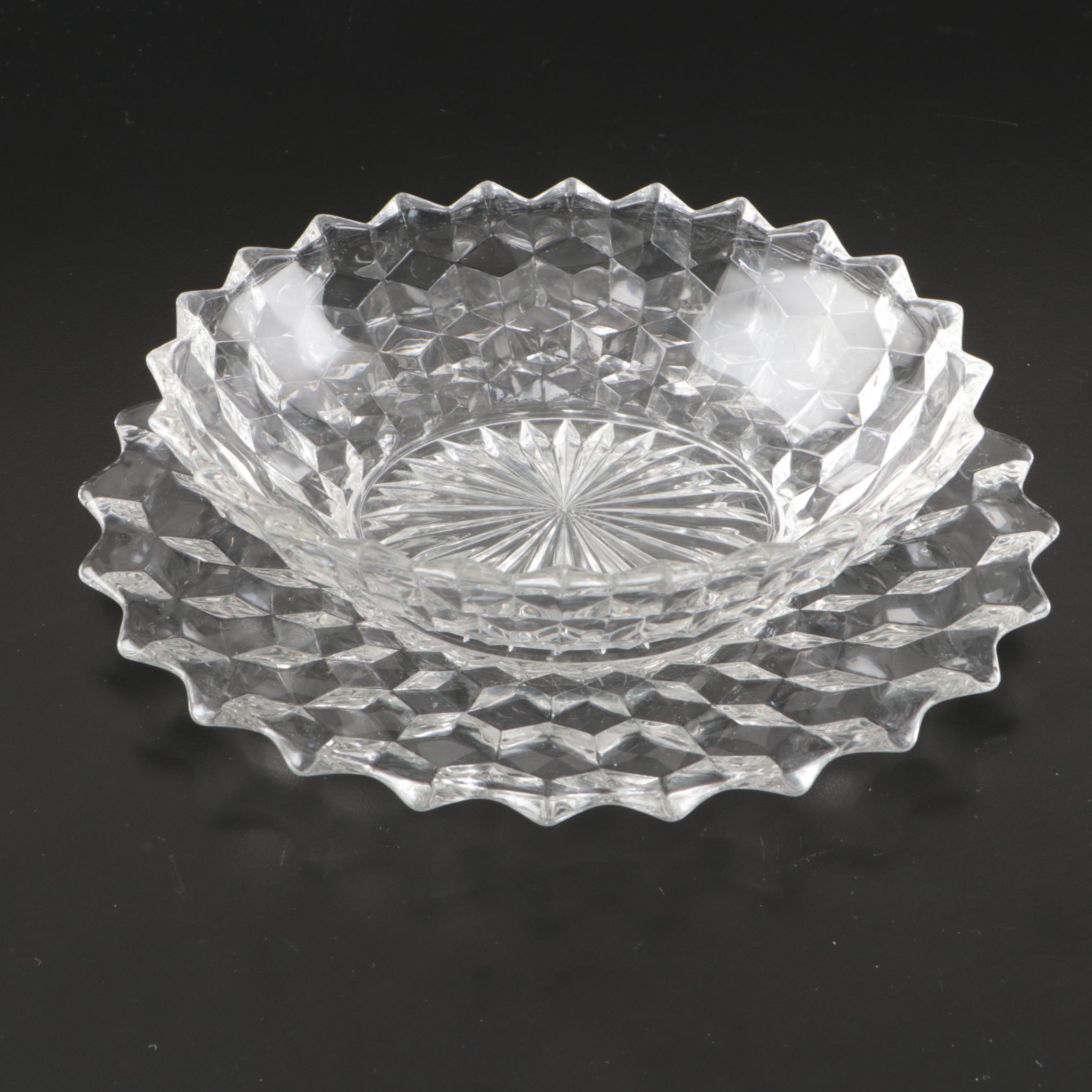 Fostoria "American Clear" with Anchor Hocking "Waterford" Tableware