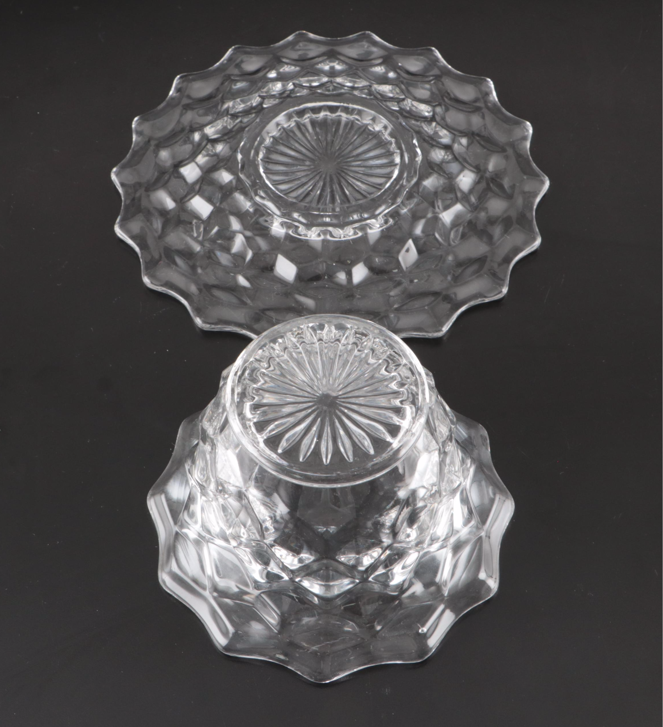 Fostoria "American Clear" with Anchor Hocking "Waterford" Tableware