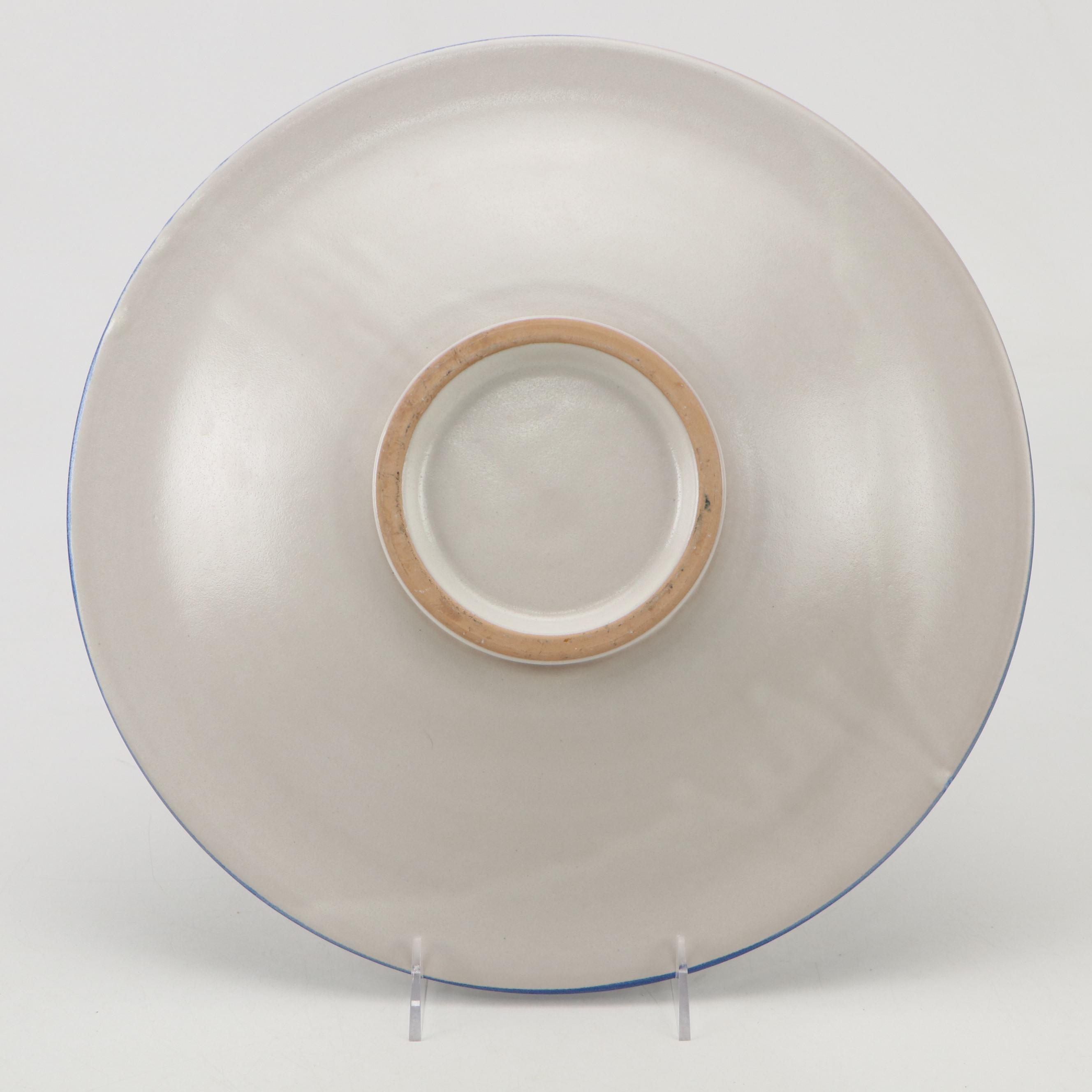 Italian Mosca Ceramiche Hand-Painted Mandala Ceramic Bowl