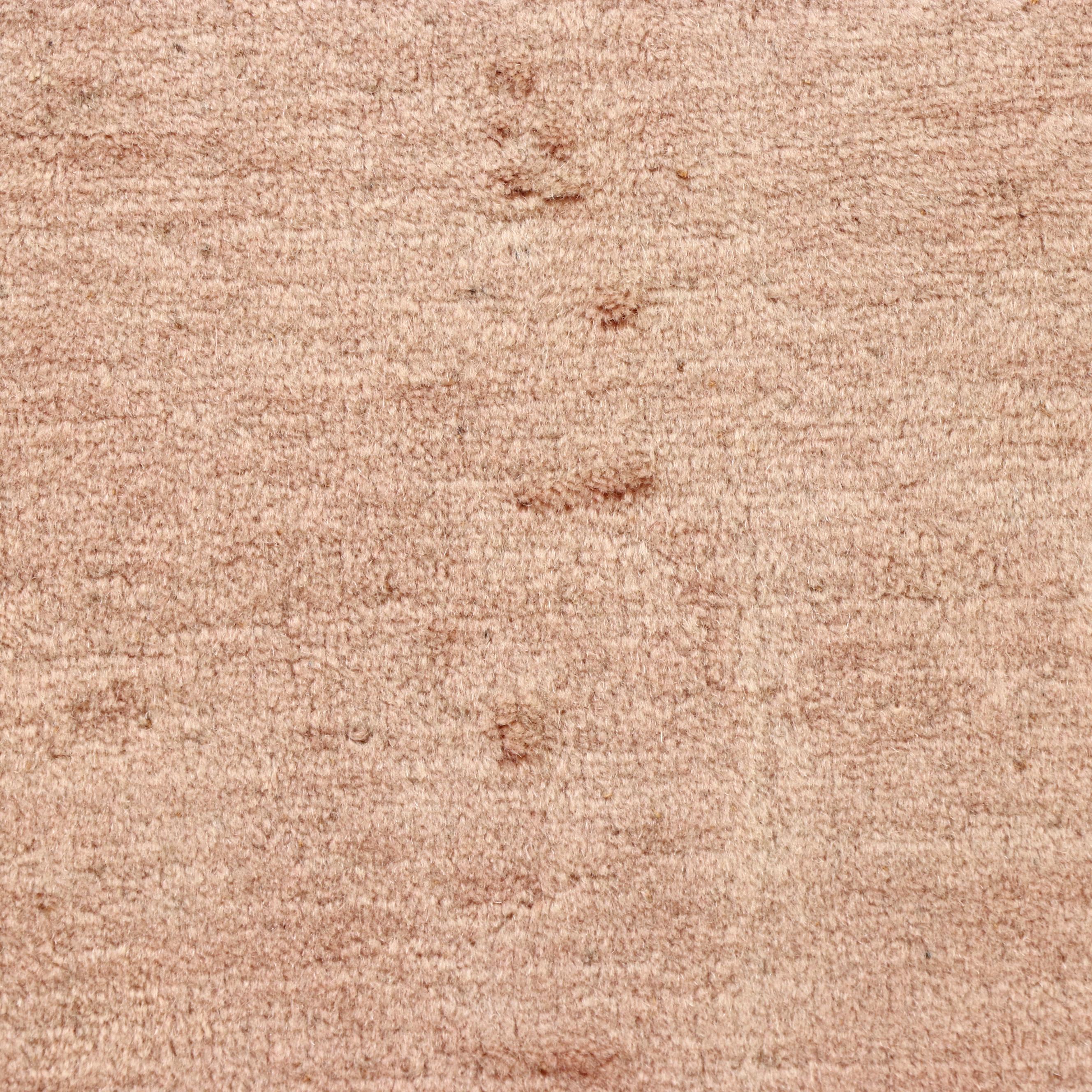 4'11 x 8'5 Hand-Knotted Nepali Contemporary Area Rug with Tulip Border