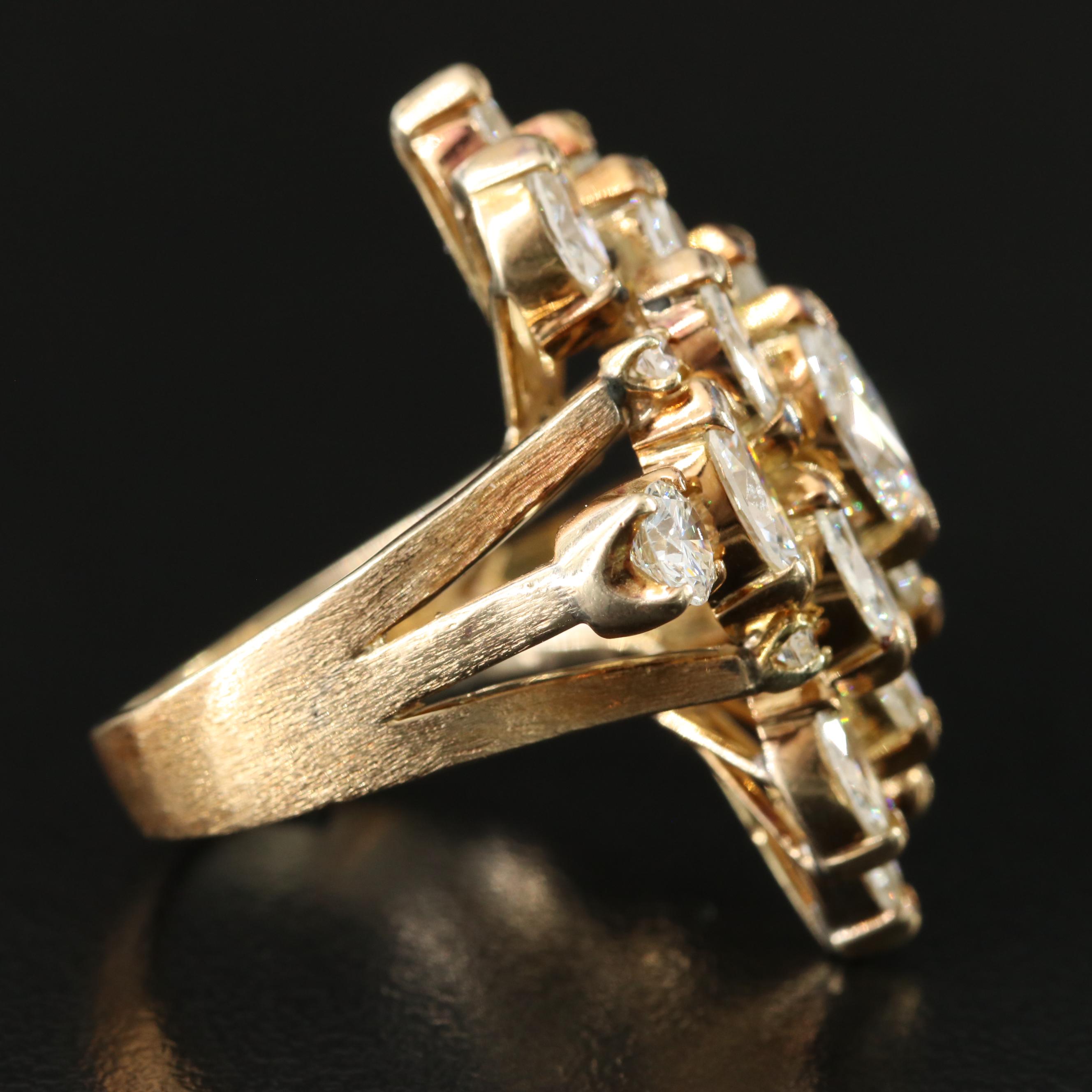 14K 5.61 CTW Diamond Tiered Ring