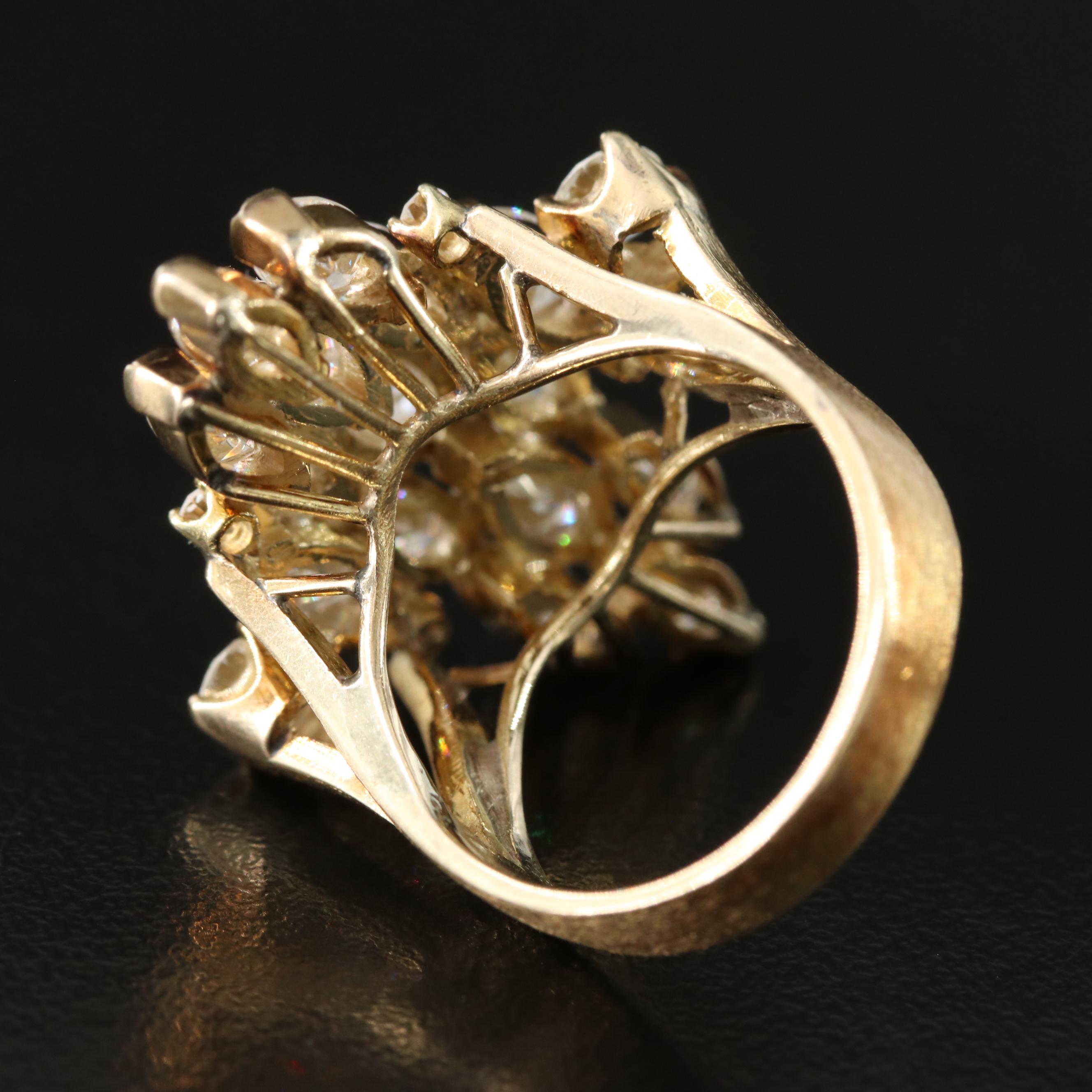 14K 5.61 CTW Diamond Tiered Ring