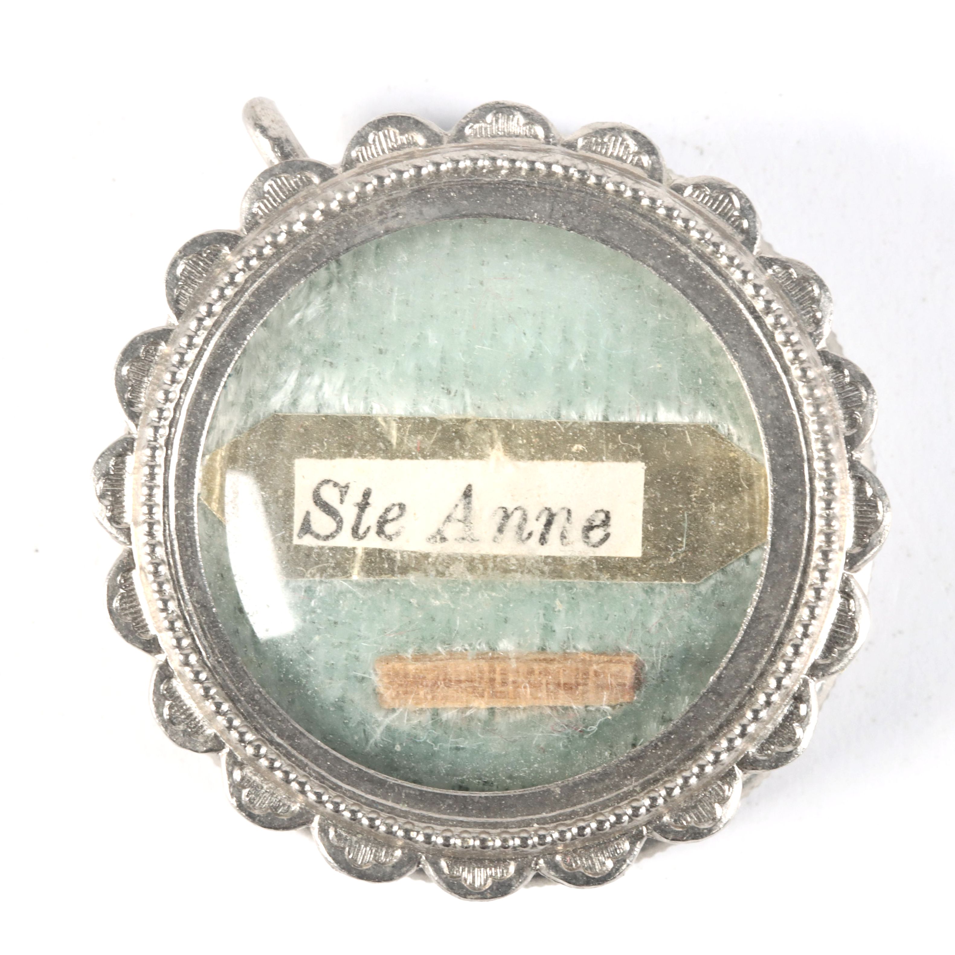 Second Class Relic of Saint Anne on Reliquary with Seal