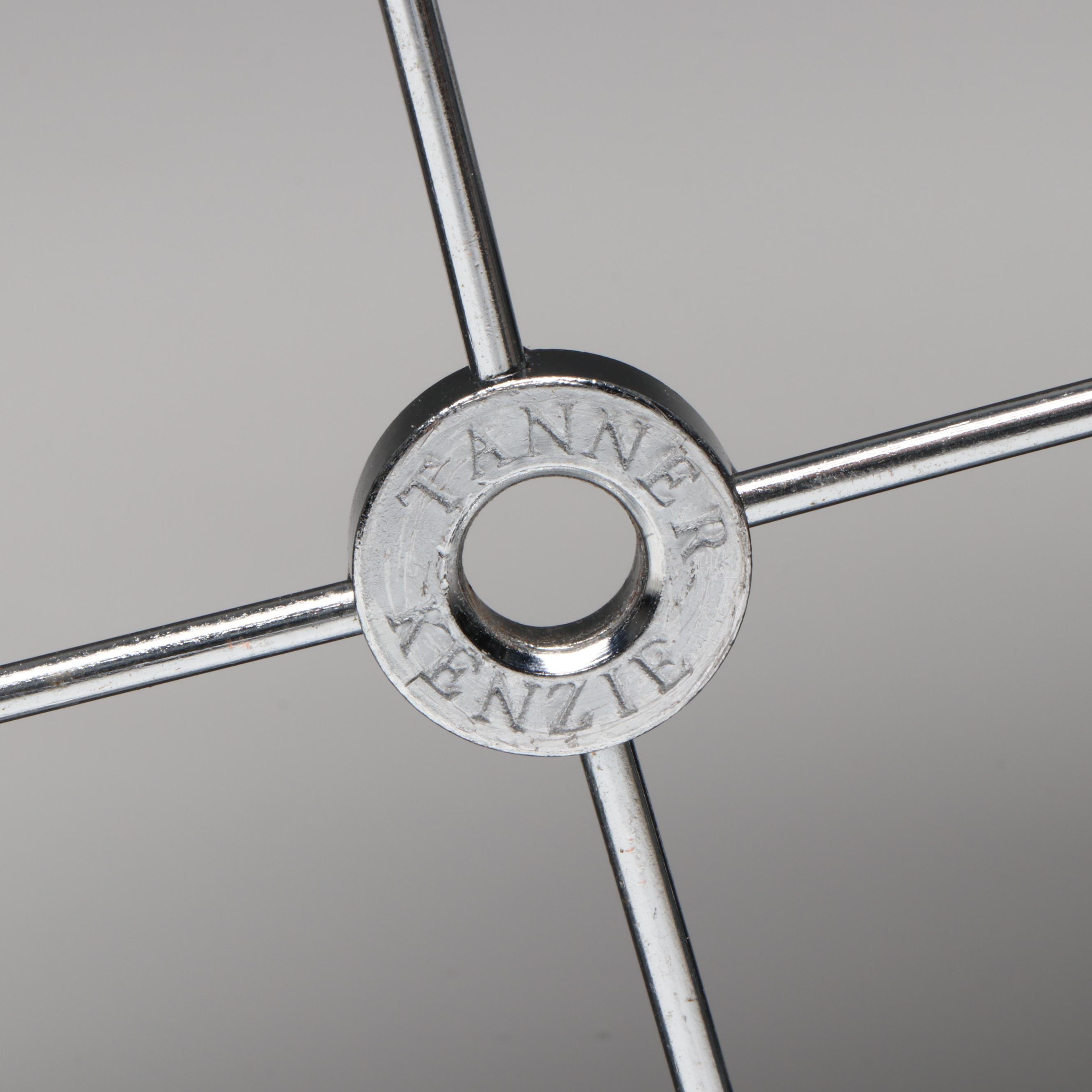 Quartz Crystal Lamp with Tanner Kenzie Black Silk Drum Shade