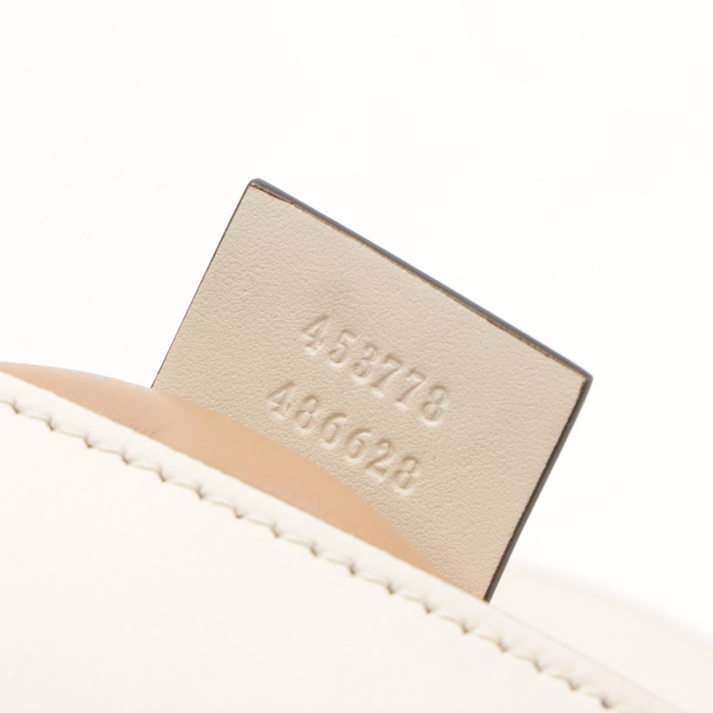 Gucci Mini Broadway Bee Shoulder Bag in Pearl Studded Calfskin Leather