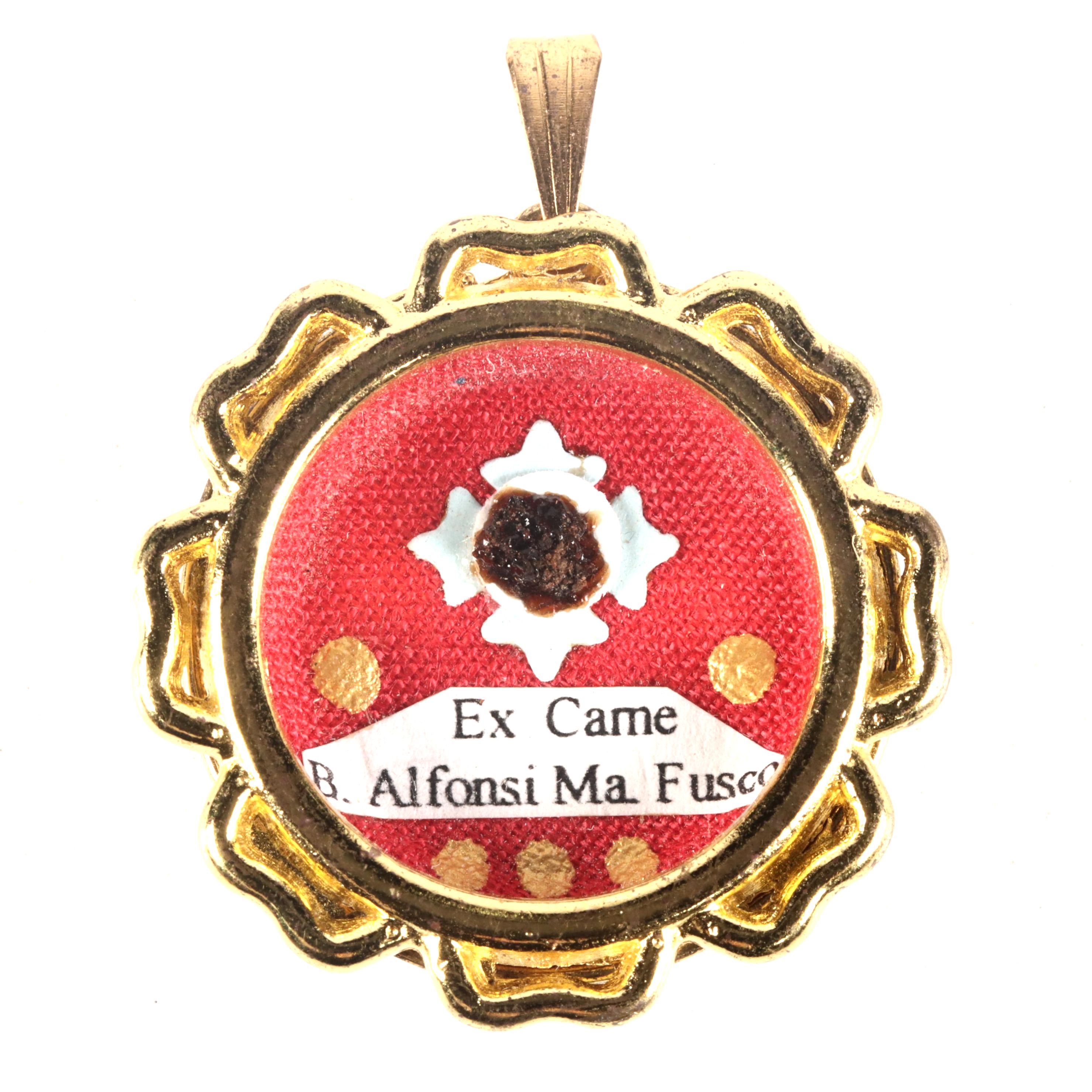 First Class Relic of Blessed Alfonso Maria Fusco in Reliquary with Seal