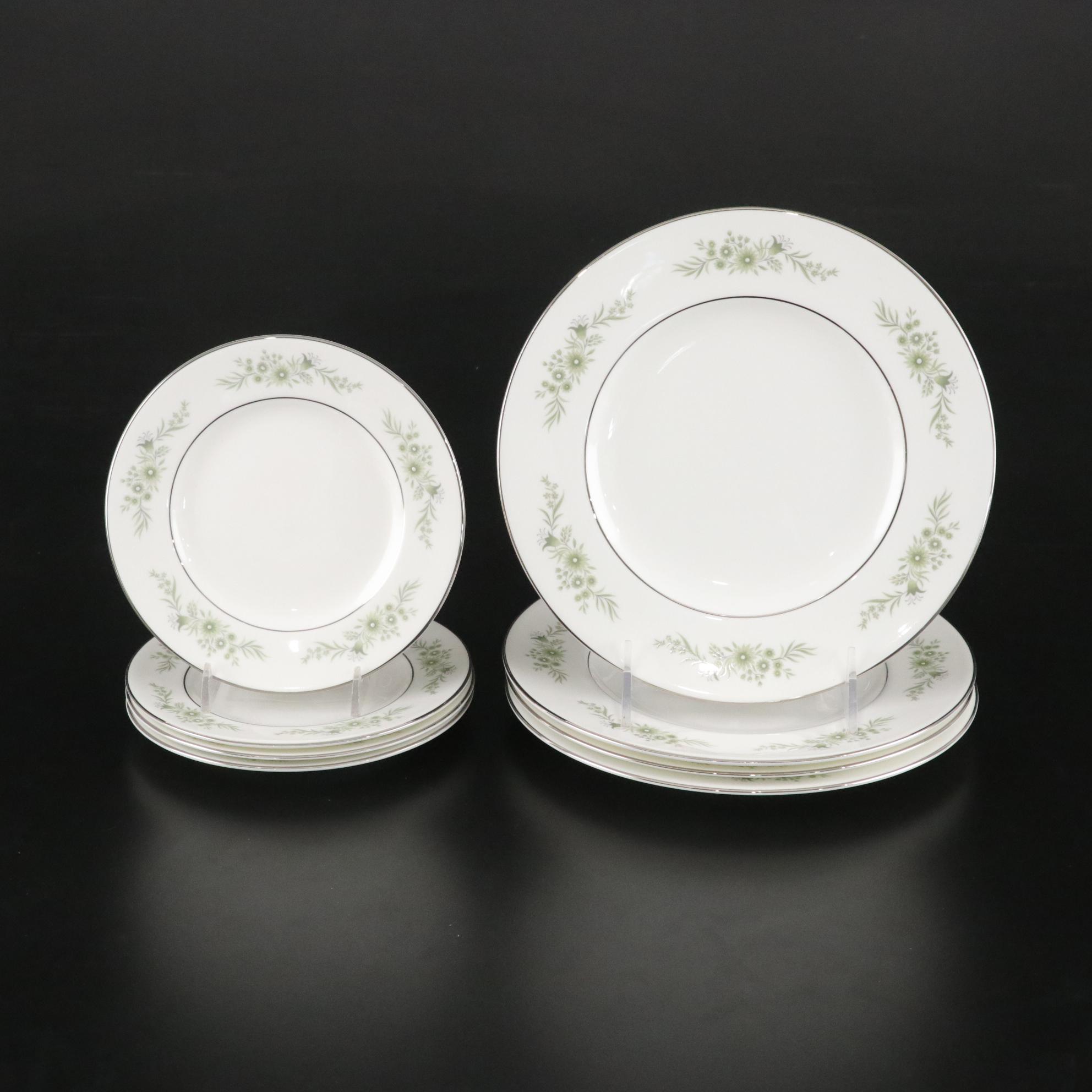 Wedgwood "Westbury" Platinum Rim Bone China Dinner Service for Four