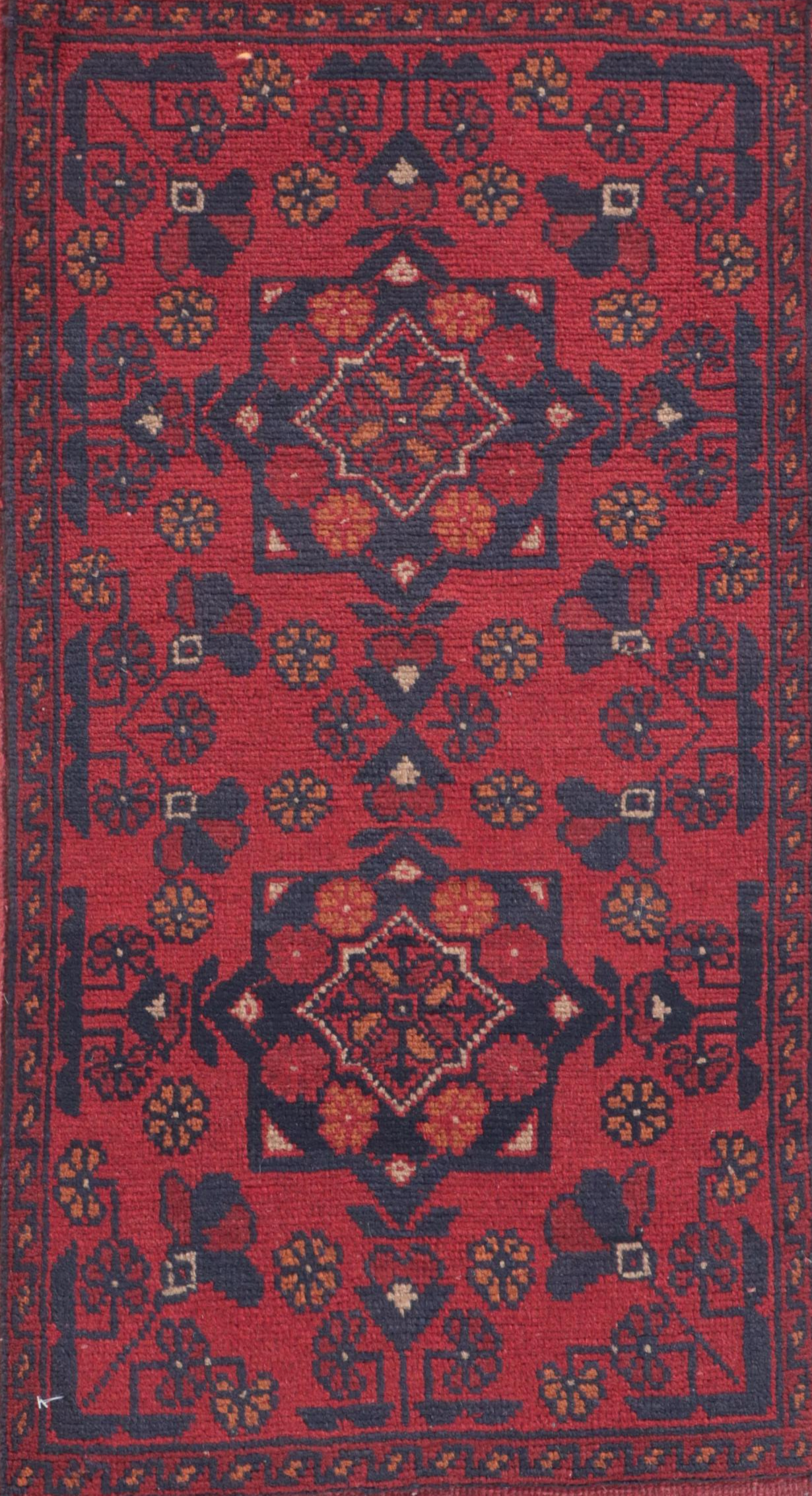 1'9 x 3'4 Hand-Knotted Pakistani Kunduz Style Accent Rug