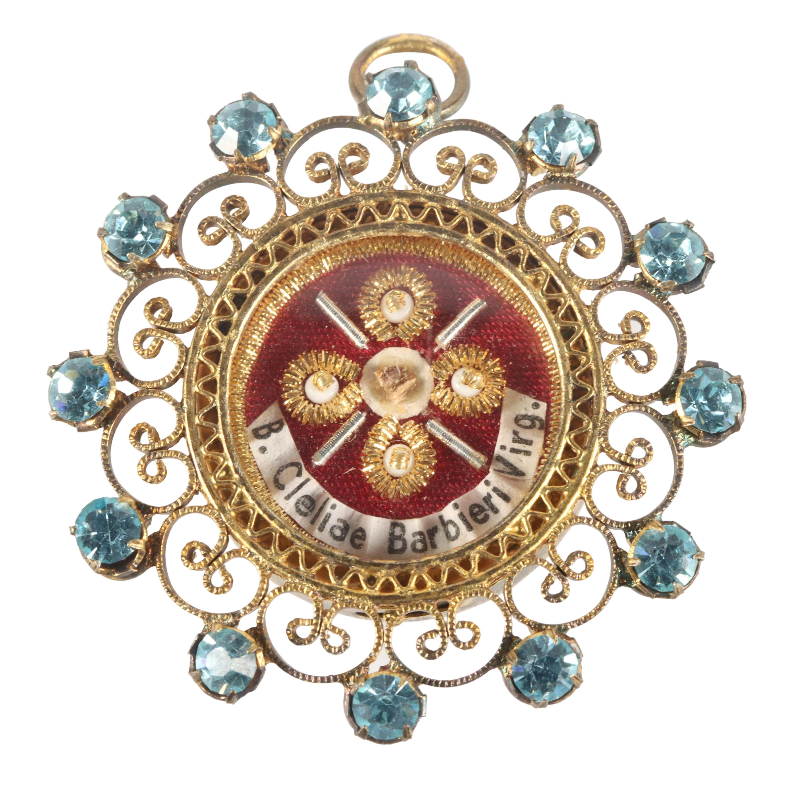 First Class Relic of Saint Clelia Barbieri in Reliquary with Seal